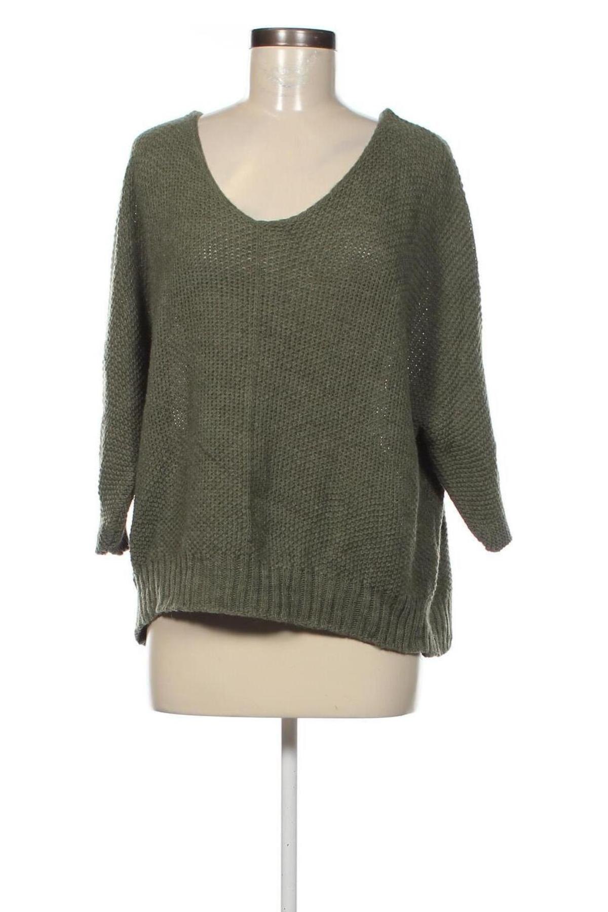 Дамски пуловер Lola Liza, Размер L, Цвят Зелен, Цена 27,90 лв.