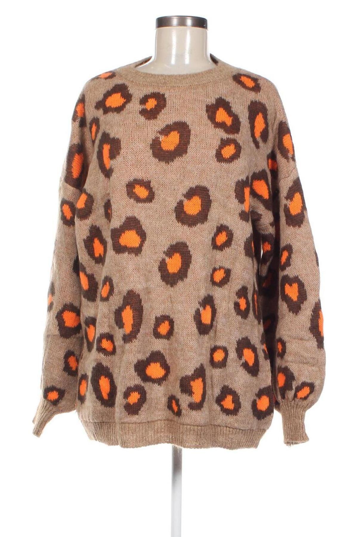 Γυναικείο πουλόβερ Made In Italy, Μέγεθος L, Χρώμα  Μπέζ, Τιμή 8,07 €