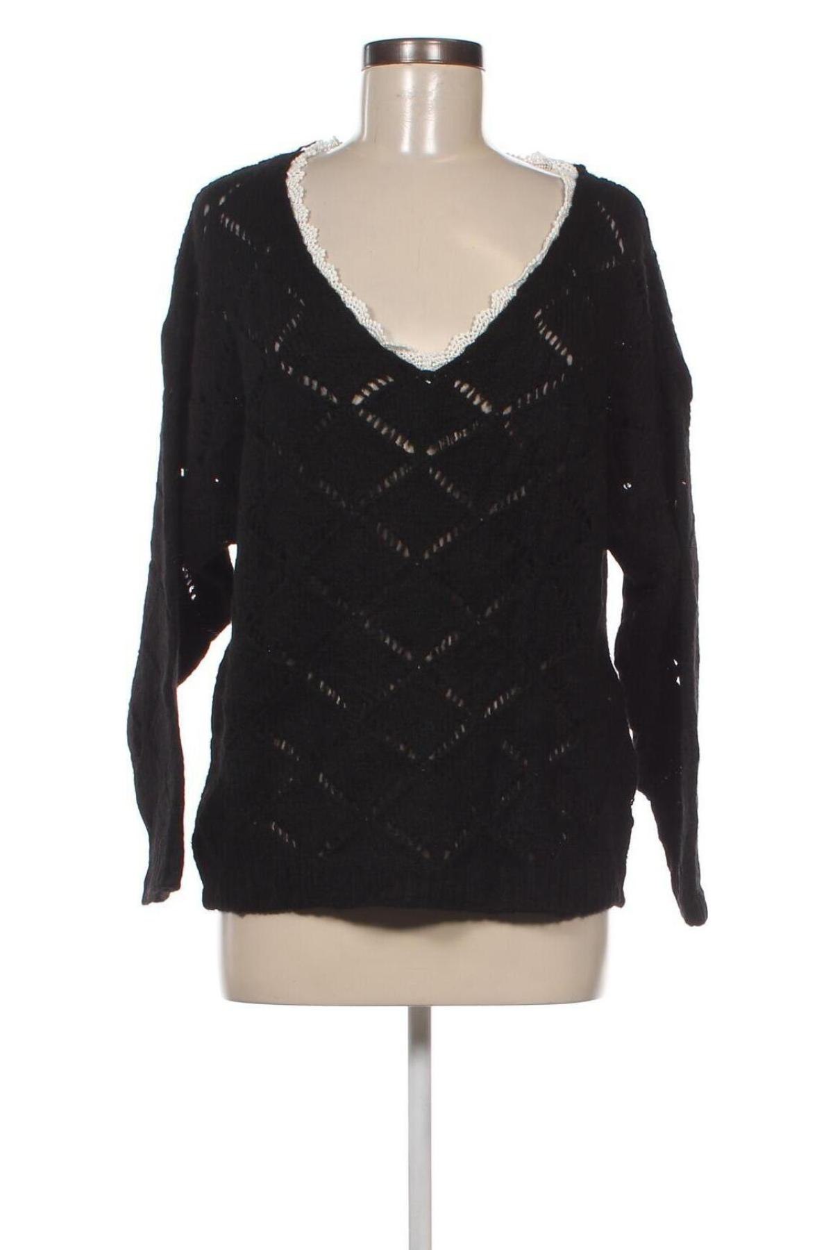 Дамски пуловер Made In Italy, Размер M, Цвят Черен, Цена 7,54 лв.
