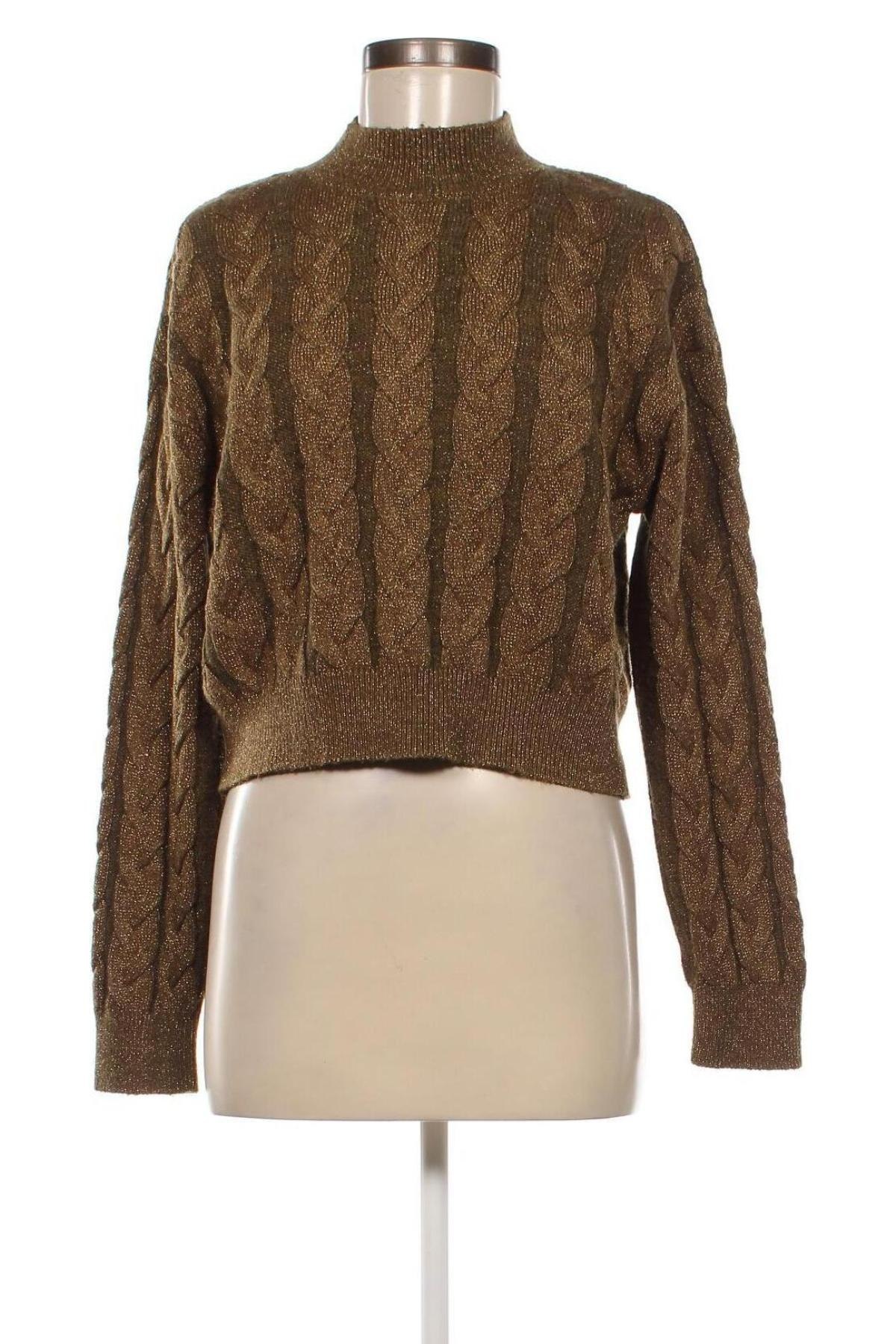 Дамски пуловер Mango, Размер M, Цвят Златист, Цена 27,00 лв.