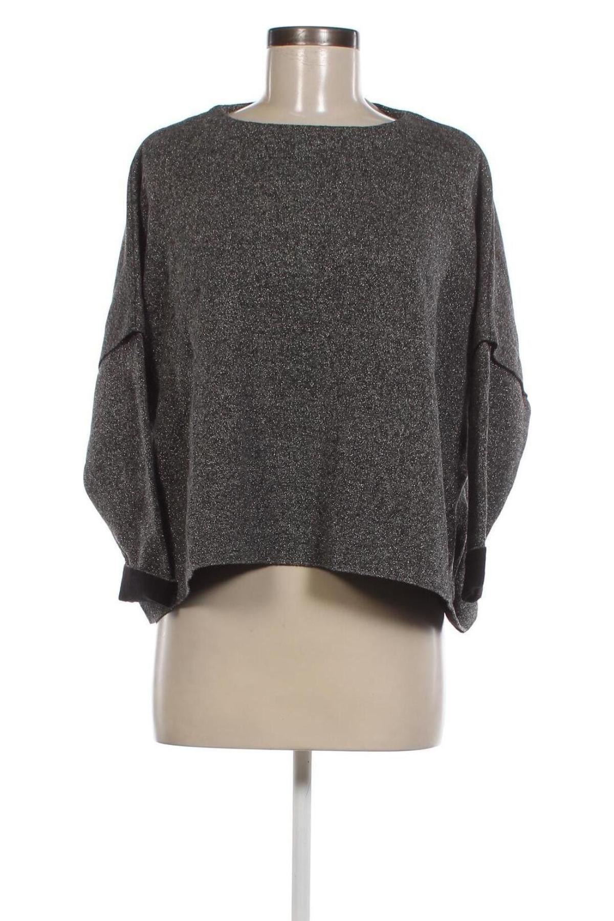 Дамски пуловер Mango, Размер S, Цвят Сребрист, Цена 8,37 лв.