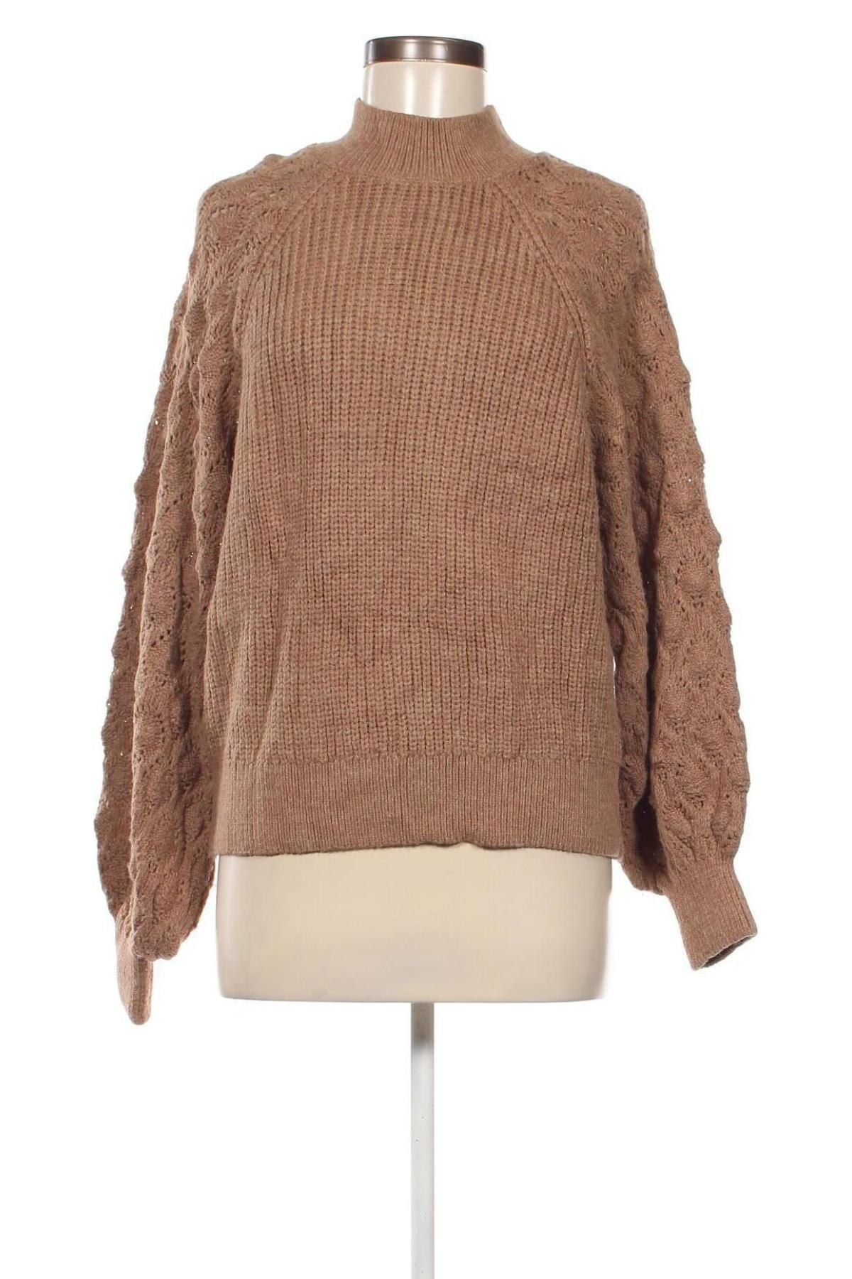 Дамски пуловер ONLY, Размер M, Цвят Кафяв, Цена 10,53 лв.