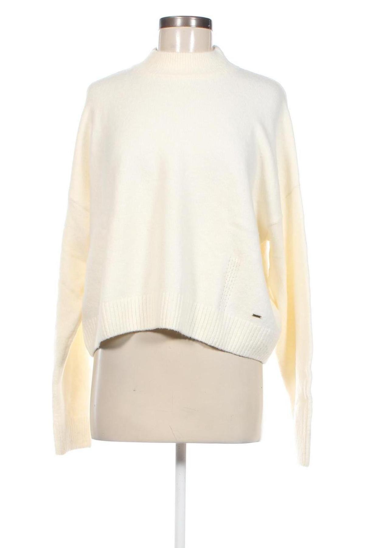 Дамски пуловер Pepe Jeans, Размер L, Цвят Бял, Цена 84,00 лв.