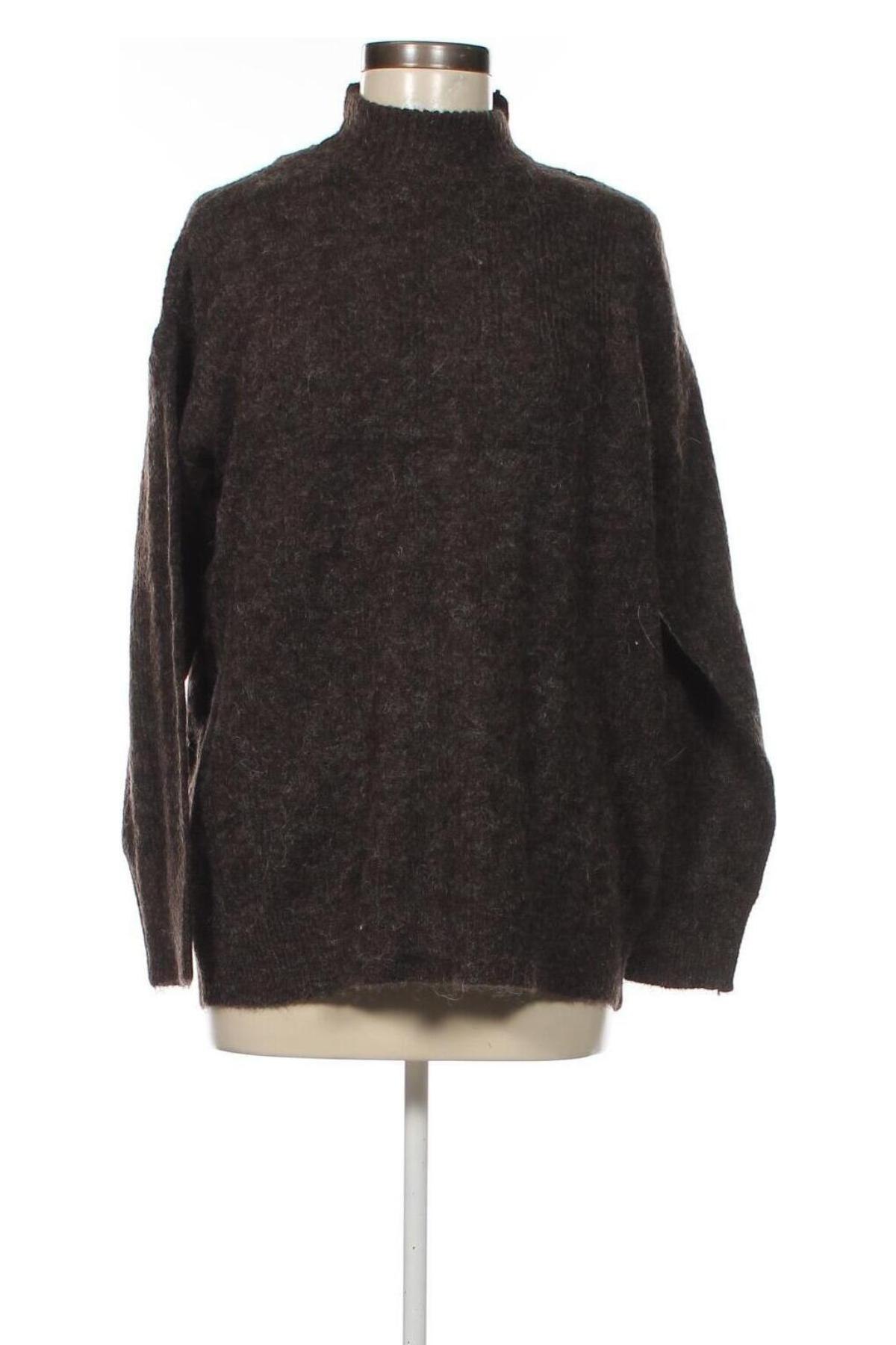 Дамски пуловер Pieces, Размер M, Цвят Кафяв, Цена 19,22 лв.