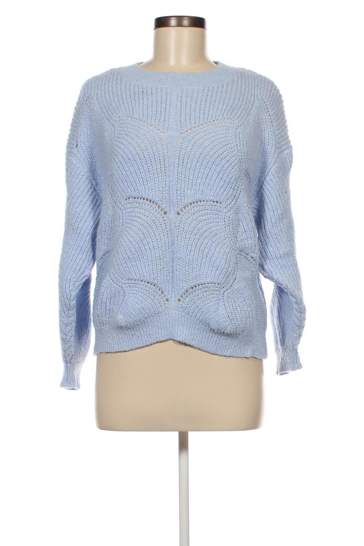 Γυναικείο πουλόβερ Pieces, Μέγεθος L, Χρώμα Μπλέ, Τιμή 7,52 €