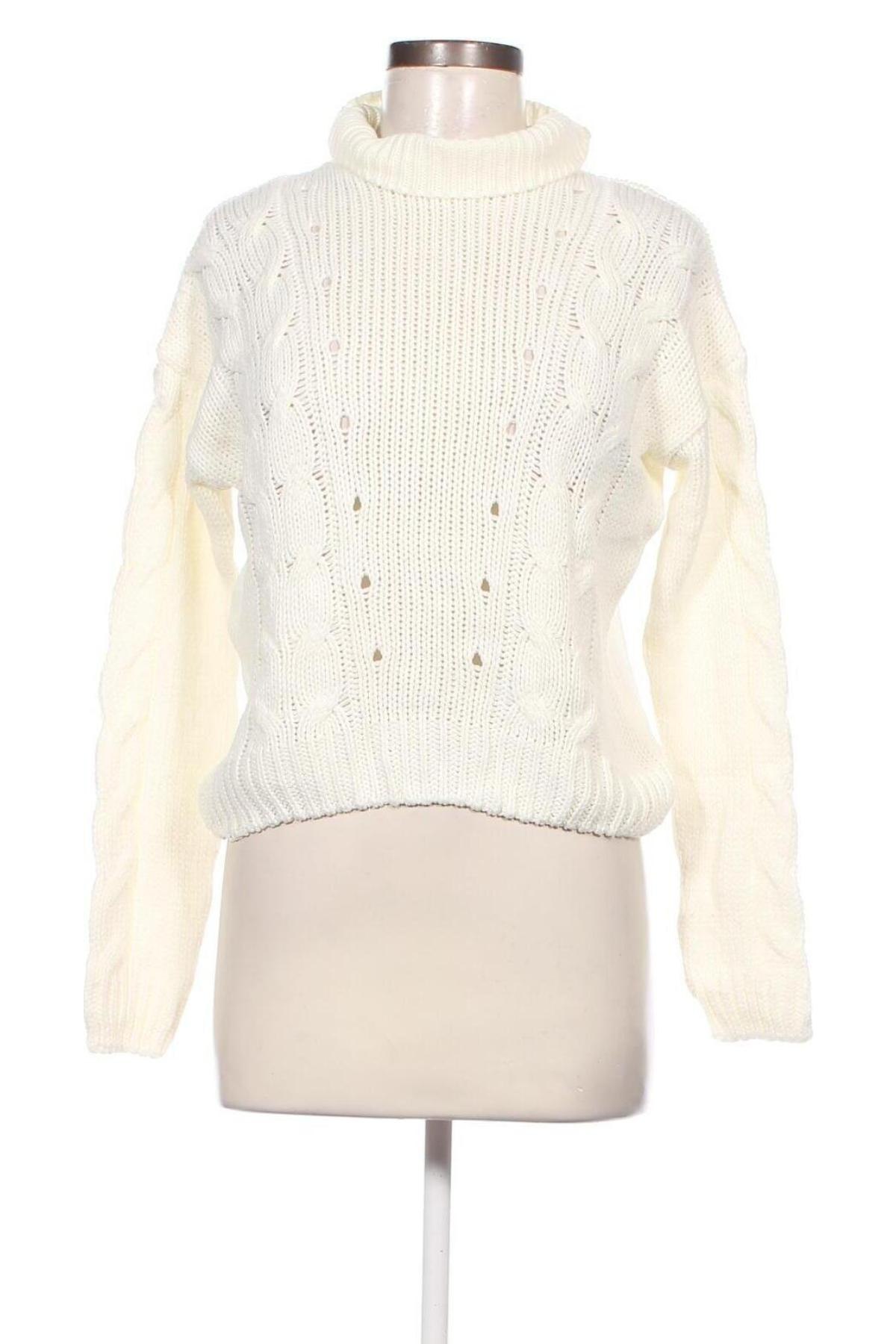 Дамски пуловер Pretty Little Thing, Размер S, Цвят Бял, Цена 7,83 лв.