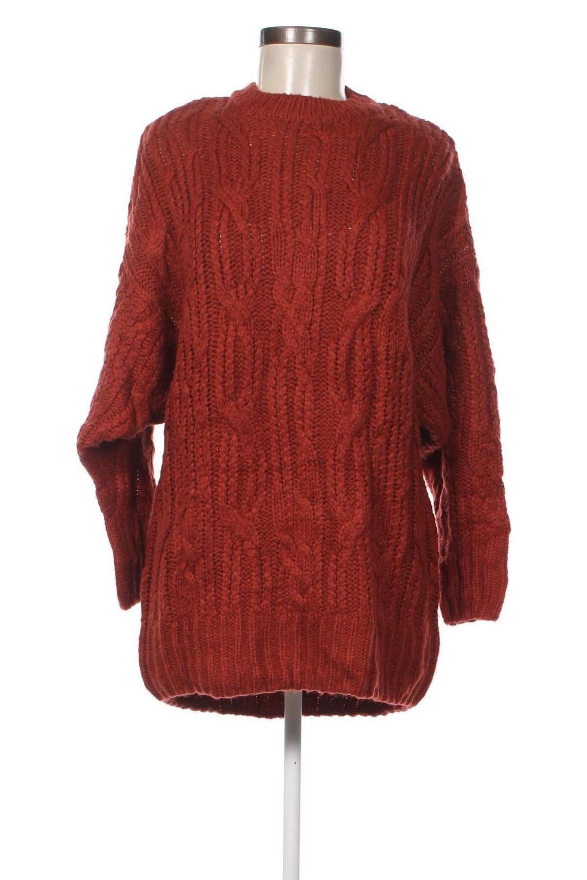Γυναικείο πουλόβερ Pull&Bear, Μέγεθος S, Χρώμα Κόκκινο, Τιμή 7,18 €