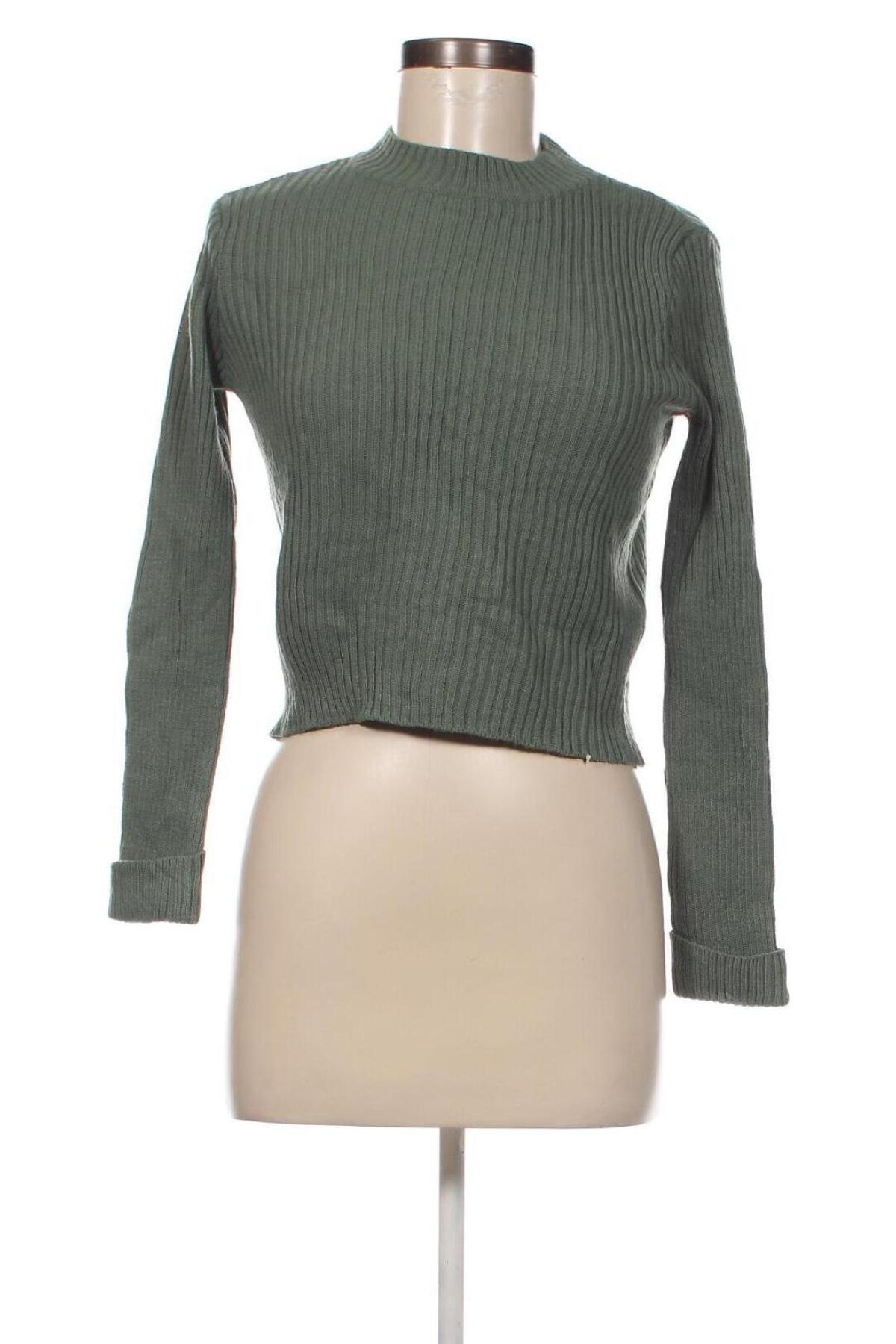 Дамски пуловер Pull&Bear, Размер M, Цвят Зелен, Цена 8,12 лв.