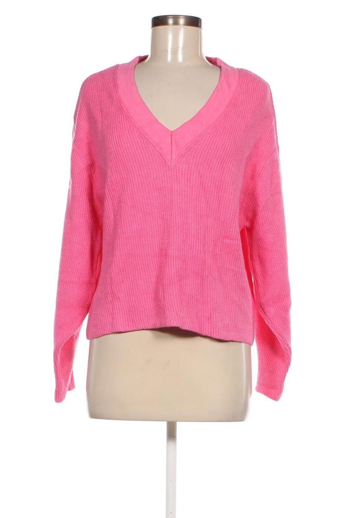Γυναικείο πουλόβερ Pull&Bear, Μέγεθος L, Χρώμα Ρόζ , Τιμή 5,20 €