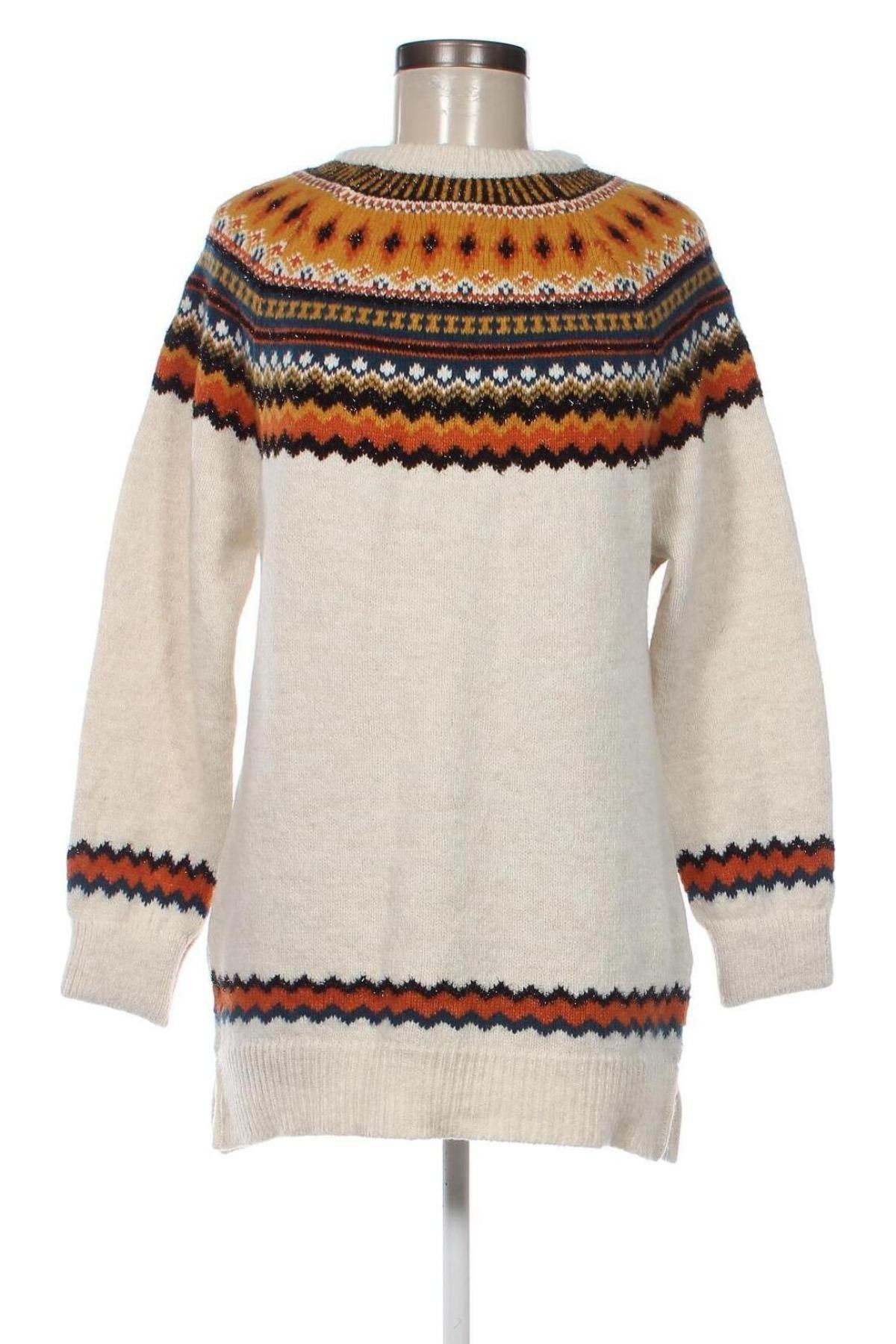 Дамски пуловер Rainbow, Размер S, Цвят Екрю, Цена 13,05 лв.