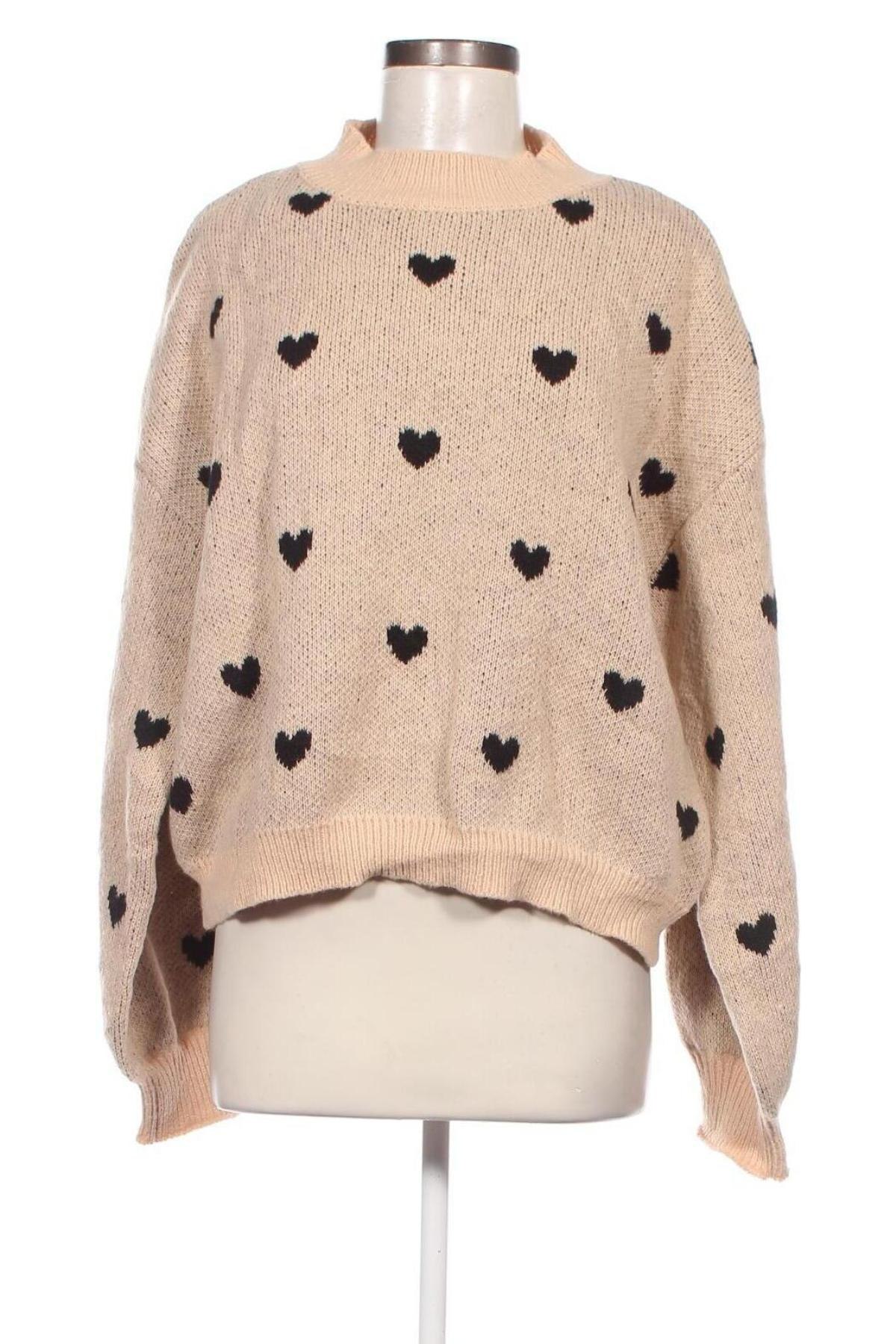 Γυναικείο πουλόβερ SHEIN, Μέγεθος XL, Χρώμα  Μπέζ, Τιμή 7,18 €