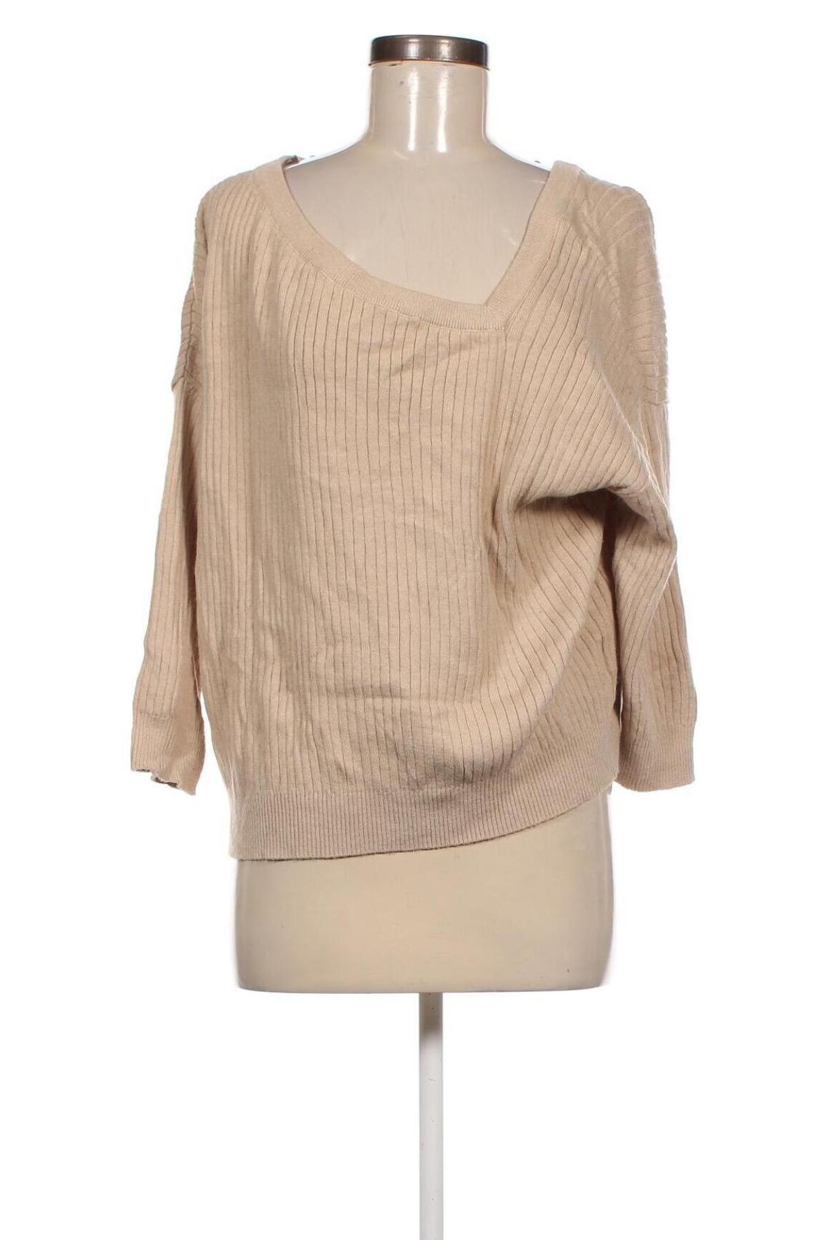Дамски пуловер SHEIN, Размер XL, Цвят Бежов, Цена 8,70 лв.