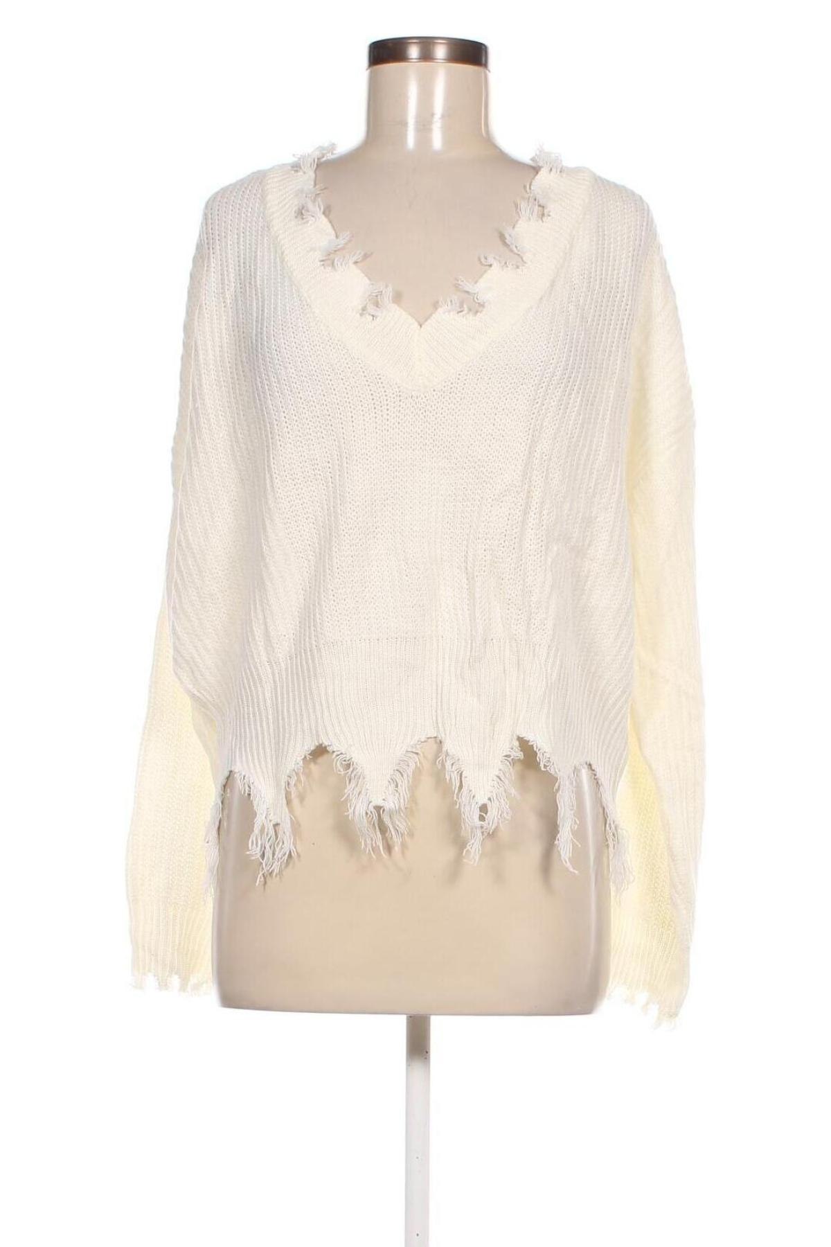Дамски пуловер SHEIN, Размер XL, Цвят Бял, Цена 14,50 лв.