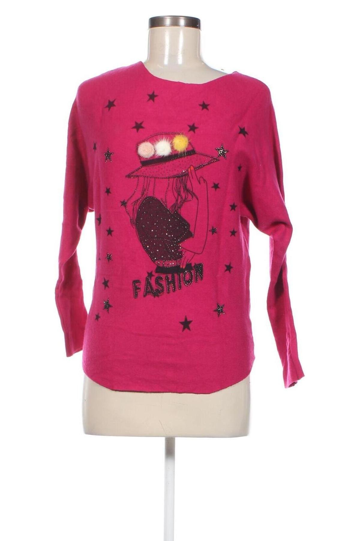 Дамски пуловер Sweet Girl, Размер S, Цвят Розов, Цена 7,54 лв.