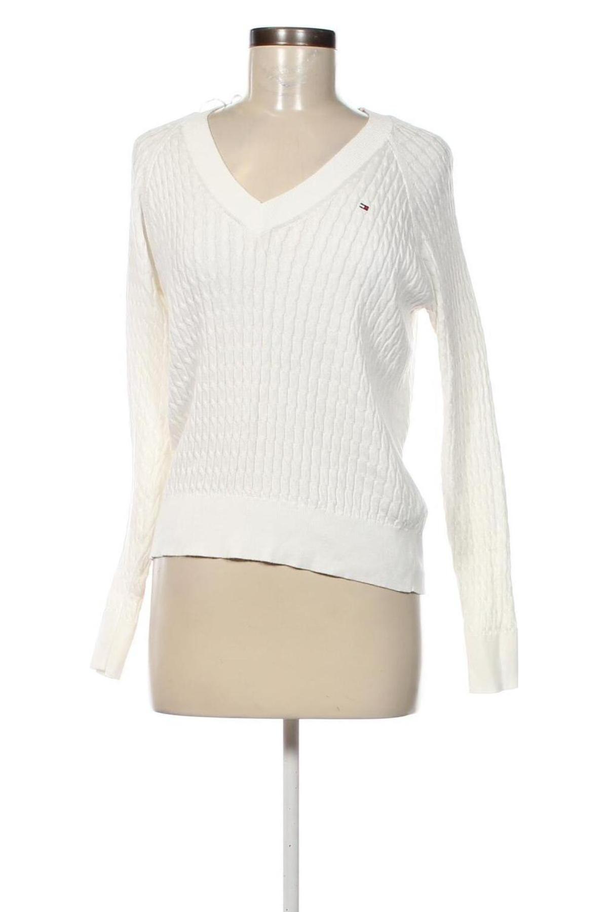 Γυναικείο πουλόβερ Tommy Hilfiger, Μέγεθος S, Χρώμα Λευκό, Τιμή 105,15 €