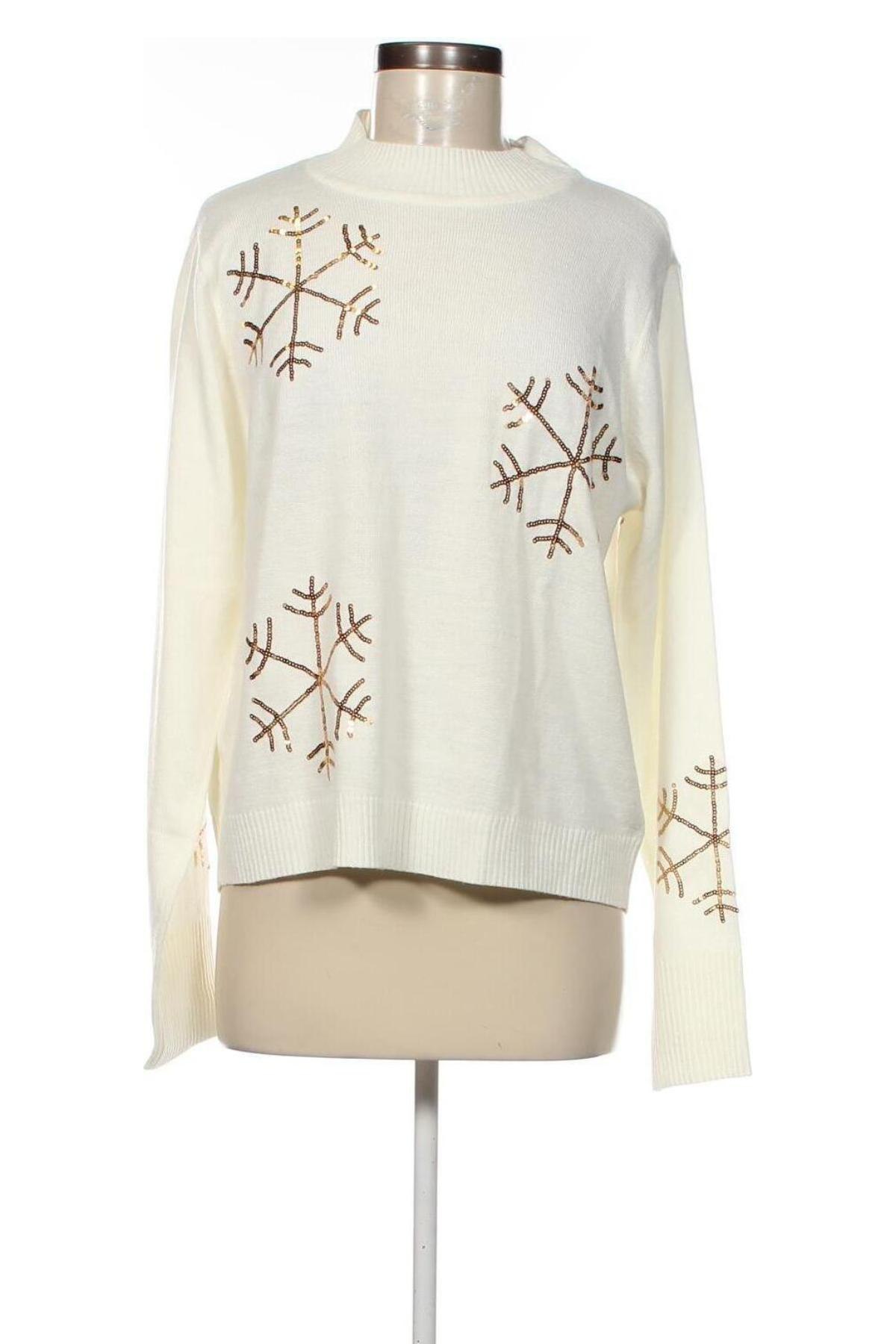 Γυναικείο πουλόβερ VILA, Μέγεθος XL, Χρώμα Εκρού, Τιμή 12,78 €