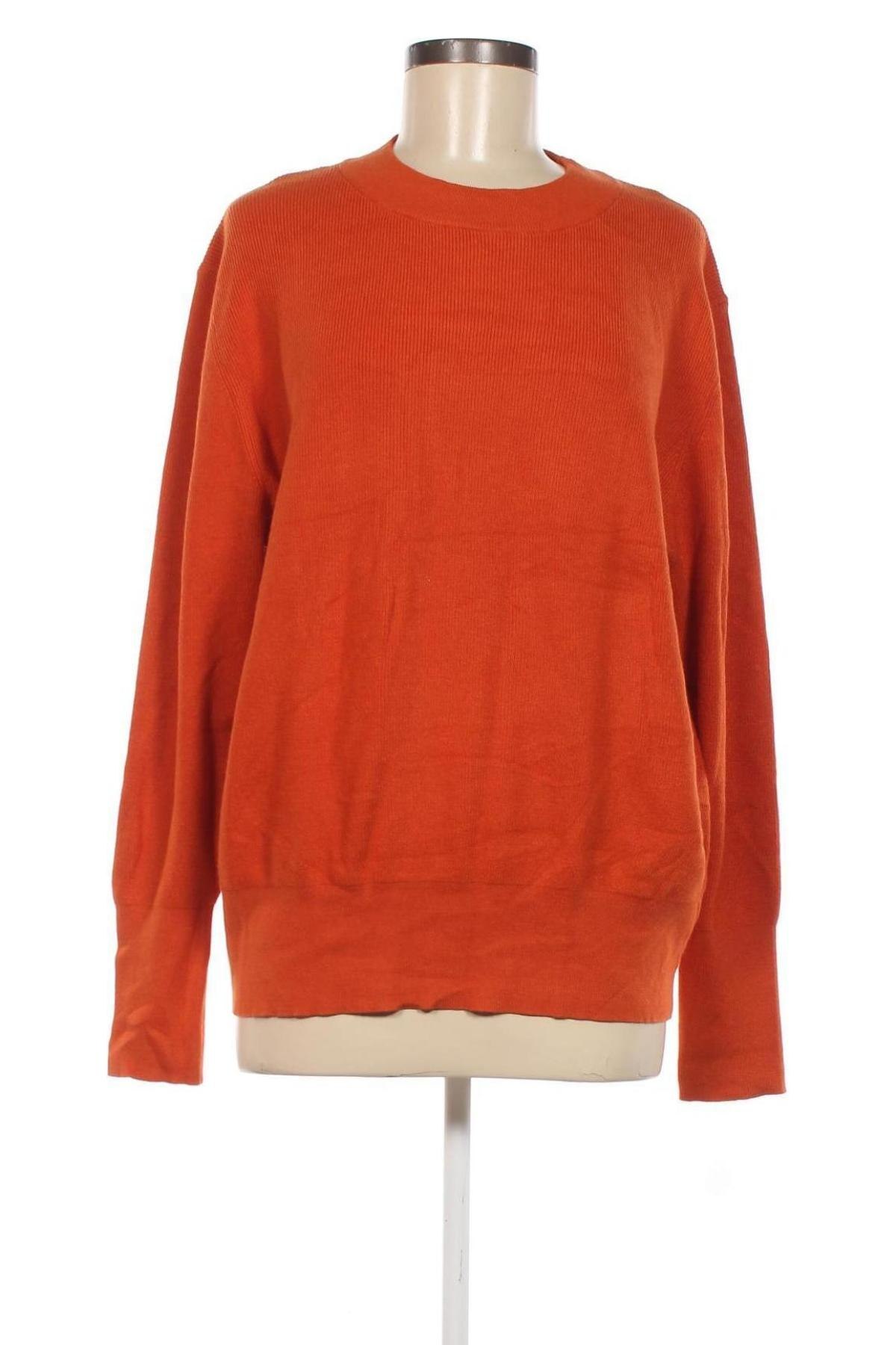 Дамски пуловер Woman By Tchibo, Размер 3XL, Цвят Оранжев, Цена 27,26 лв.