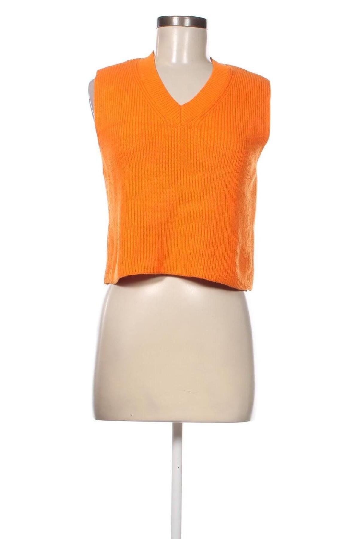 Дамски пуловер Zara, Размер S, Цвят Оранжев, Цена 8,37 лв.