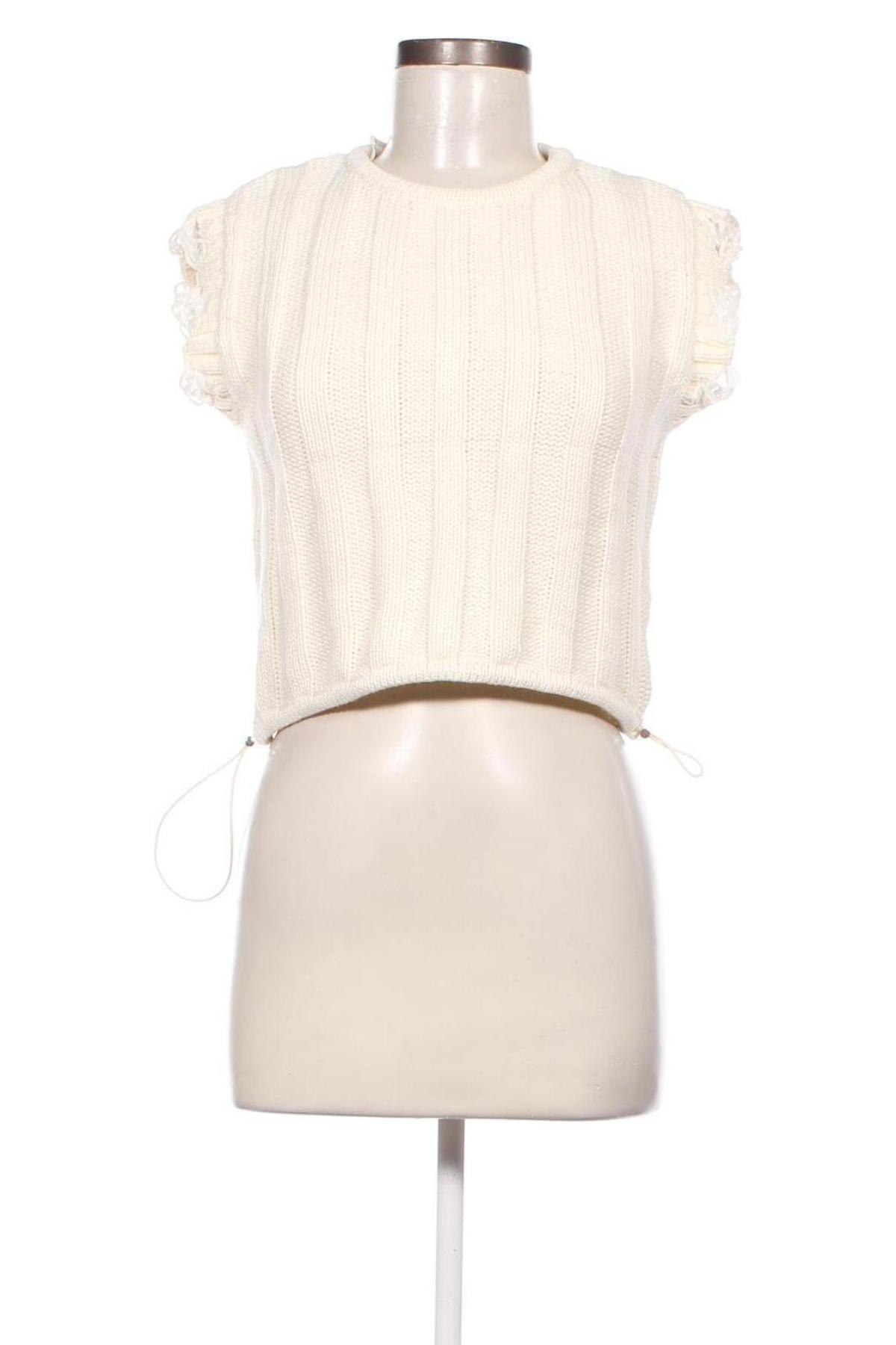 Pulover de femei Zara, Mărime M, Culoare Alb, Preț 36,71 Lei