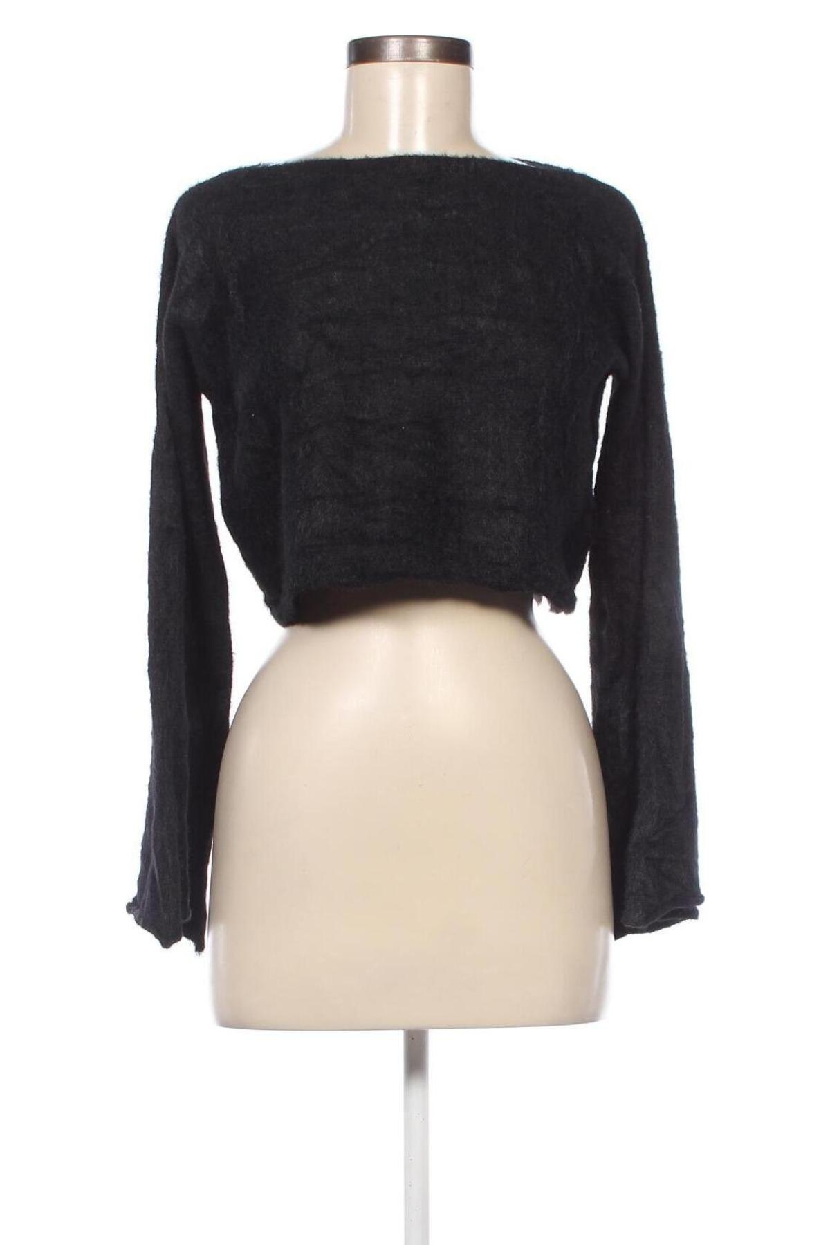 Дамски пуловер Zara, Размер S, Цвят Черен, Цена 8,64 лв.