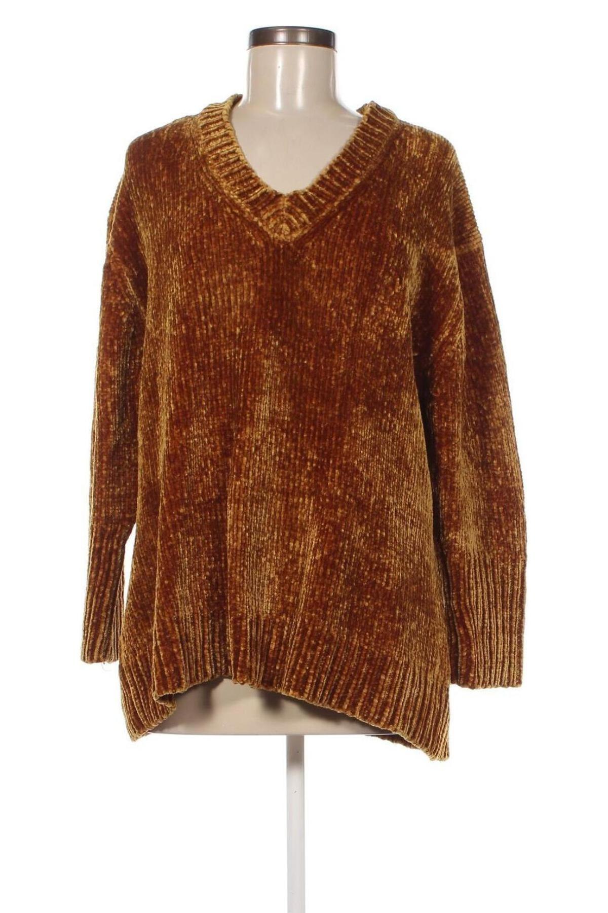 Дамски пуловер Zara, Размер M, Цвят Жълт, Цена 8,10 лв.