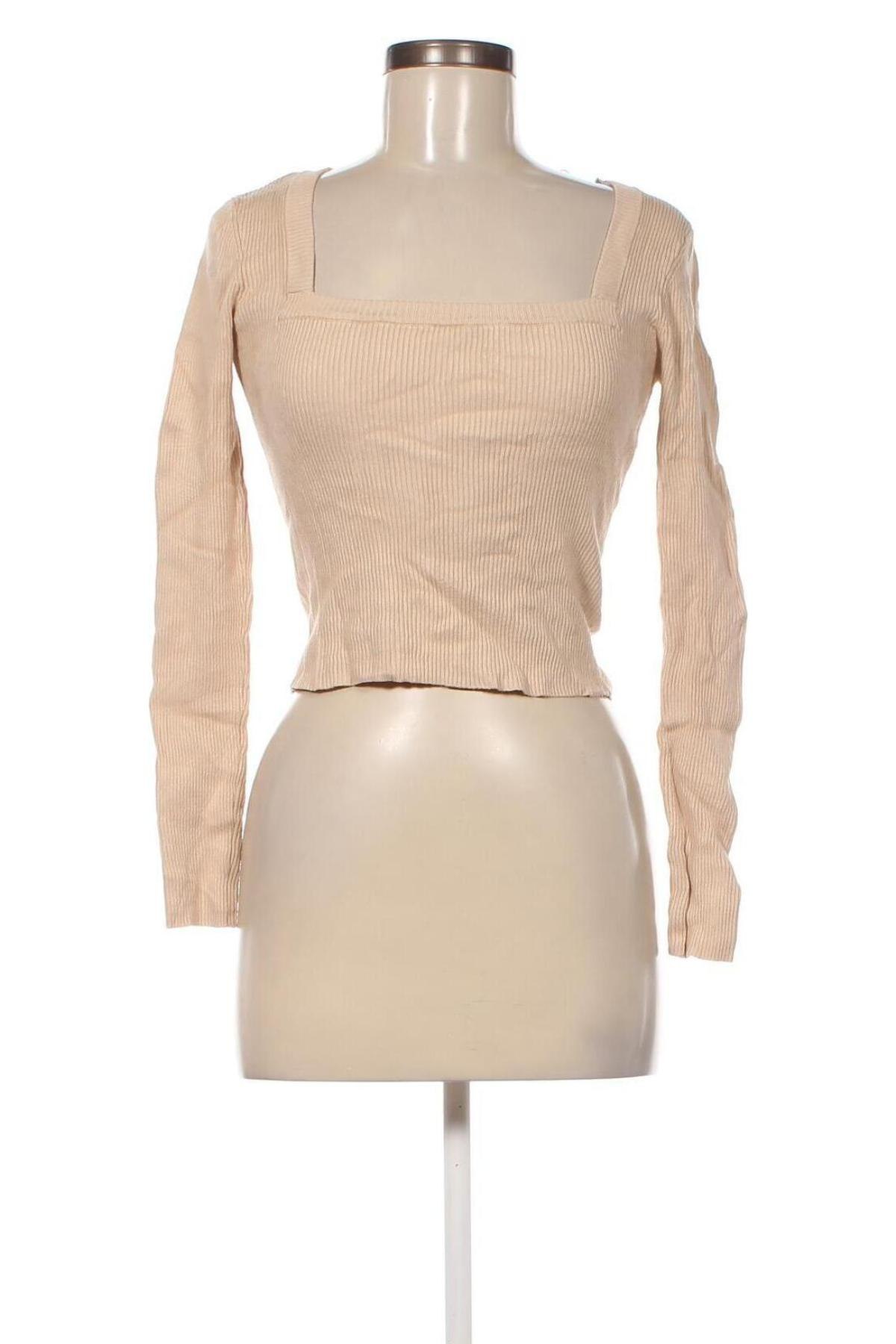 Damenpullover Zara, Größe M, Farbe Beige, Preis 5,82 €