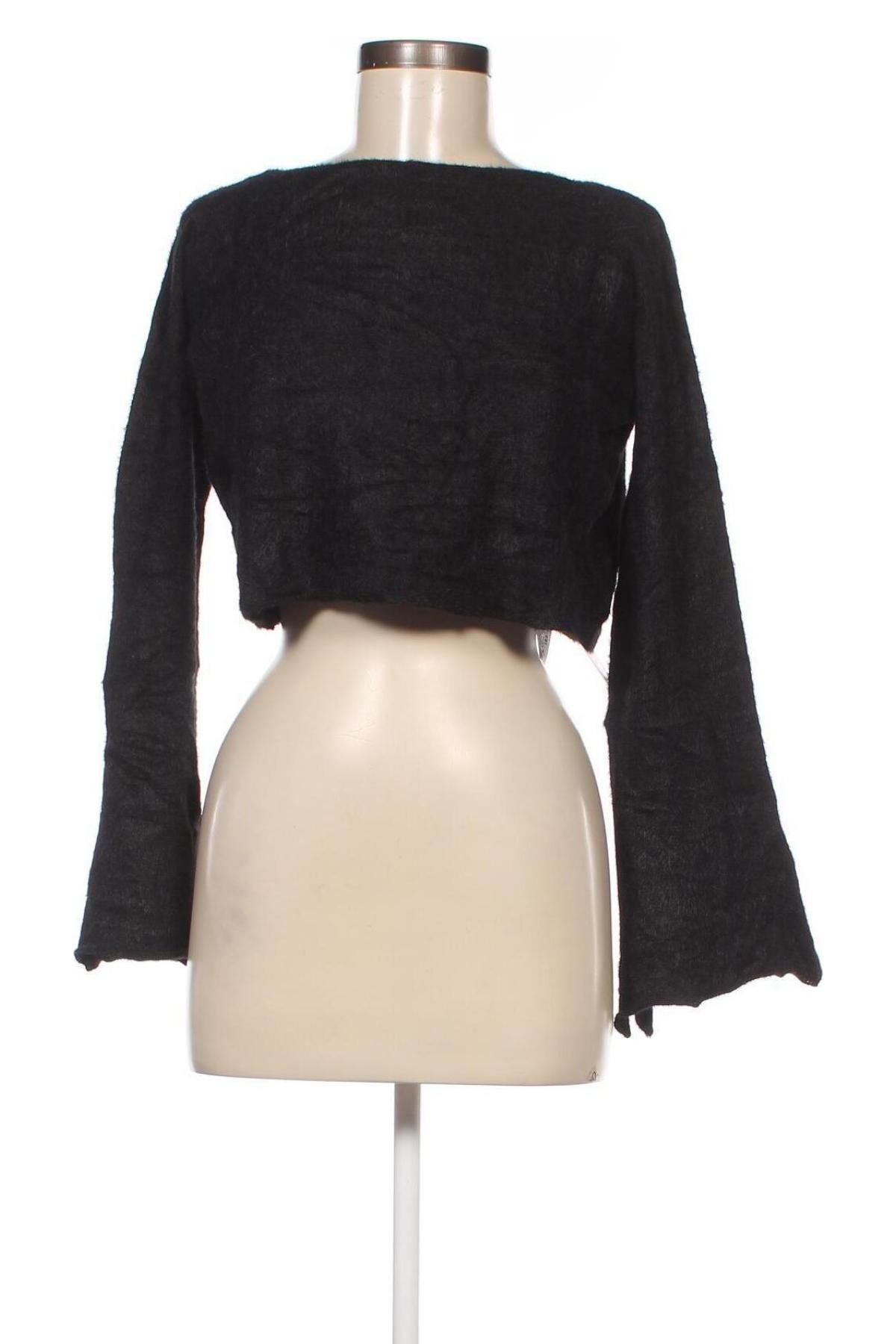 Дамски пуловер Zara, Размер S, Цвят Черен, Цена 7,56 лв.