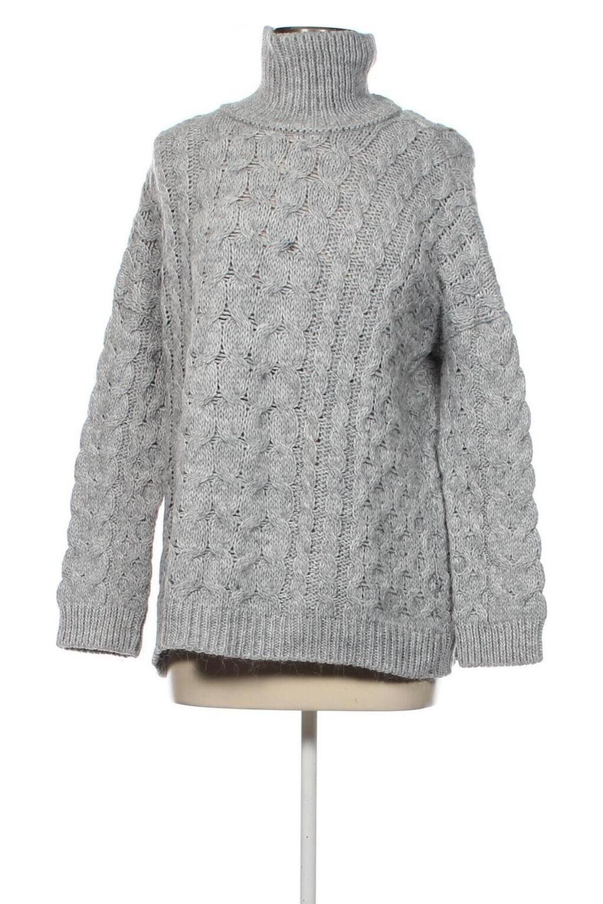 Pulover de femei Zara Knitwear, Mărime M, Culoare Gri, Preț 28,42 Lei