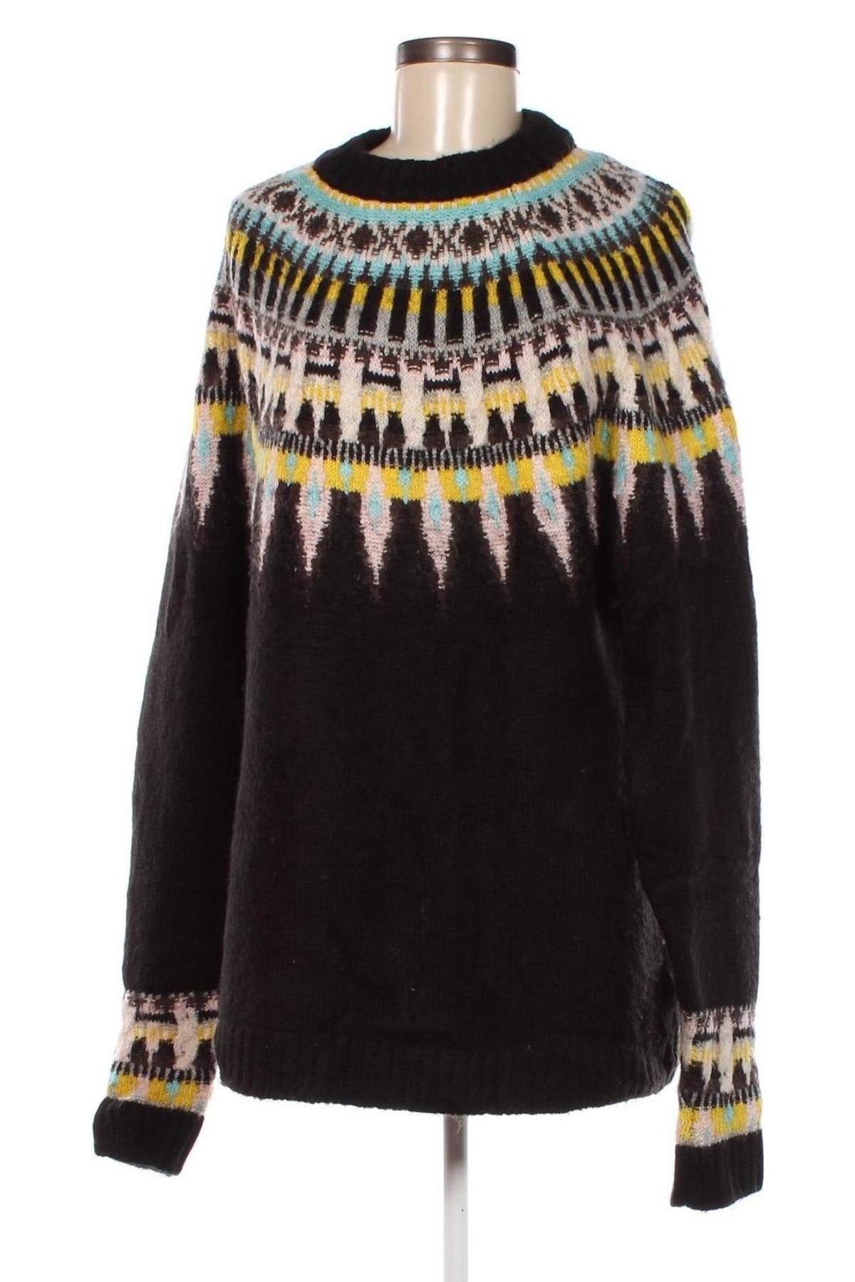 Дамски пуловер Zara Knitwear, Размер L, Цвят Многоцветен, Цена 27,00 лв.