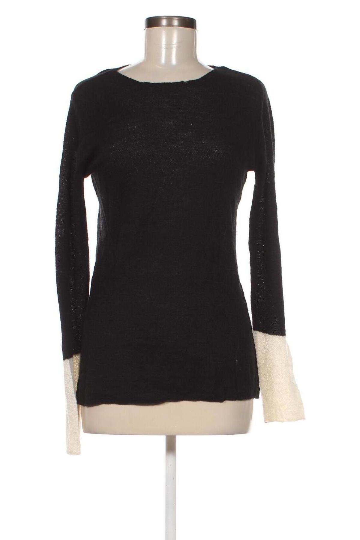 Дамски пуловер Zara Knitwear, Размер M, Цвят Черен, Цена 7,83 лв.