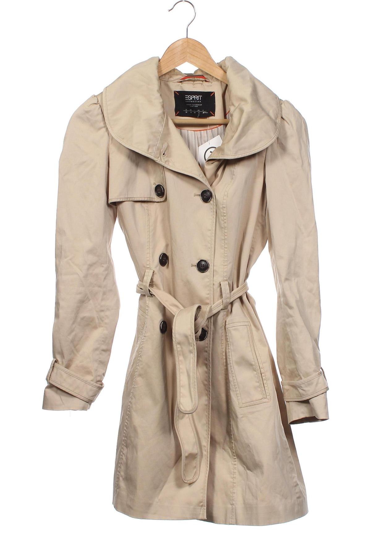 Dámsky prechodný kabát  Esprit, Veľkosť XS, Farba Béžová, Cena  32,24 €