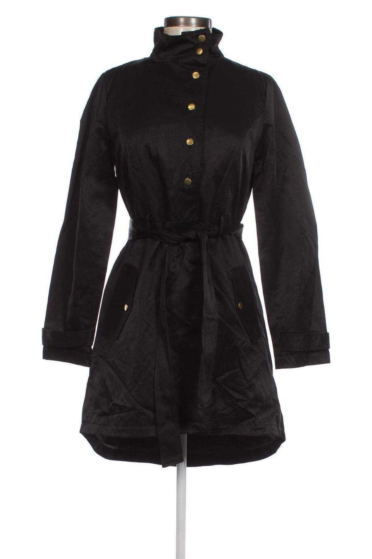 Damen Trenchcoat VILA, Größe M, Farbe Schwarz, Preis 55,34 €