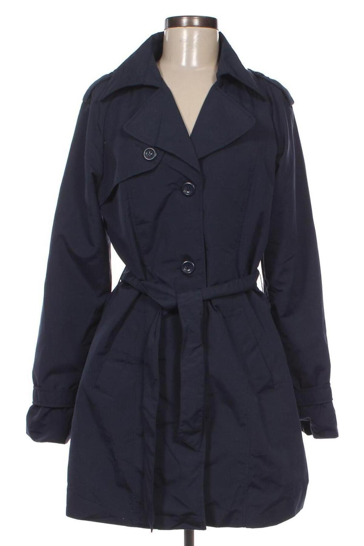 Damen Trenchcoat Vero Moda, Größe L, Farbe Blau, Preis 33,40 €