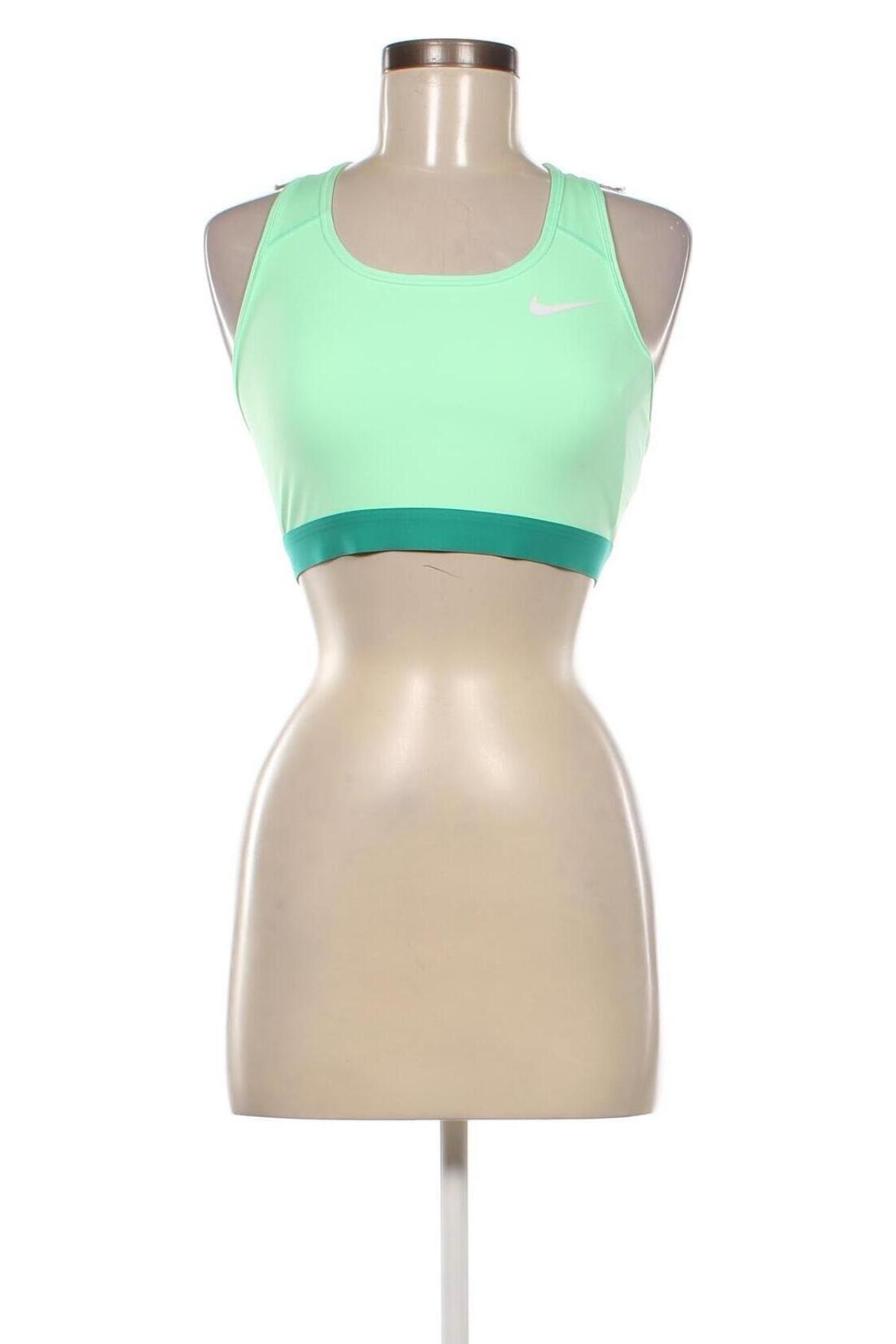 Дамски спортен топ Nike, Размер L, Цвят Зелен, Цена 46,20 лв.