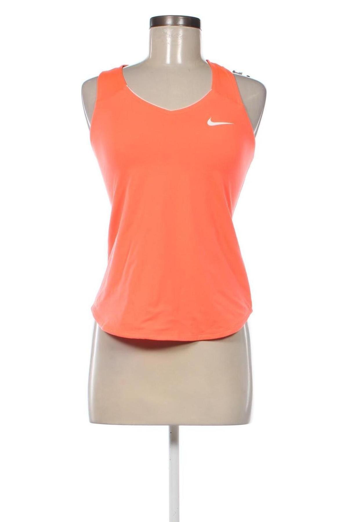 Damen Sporttop Nike, Größe S, Farbe Orange, Preis 17,61 €