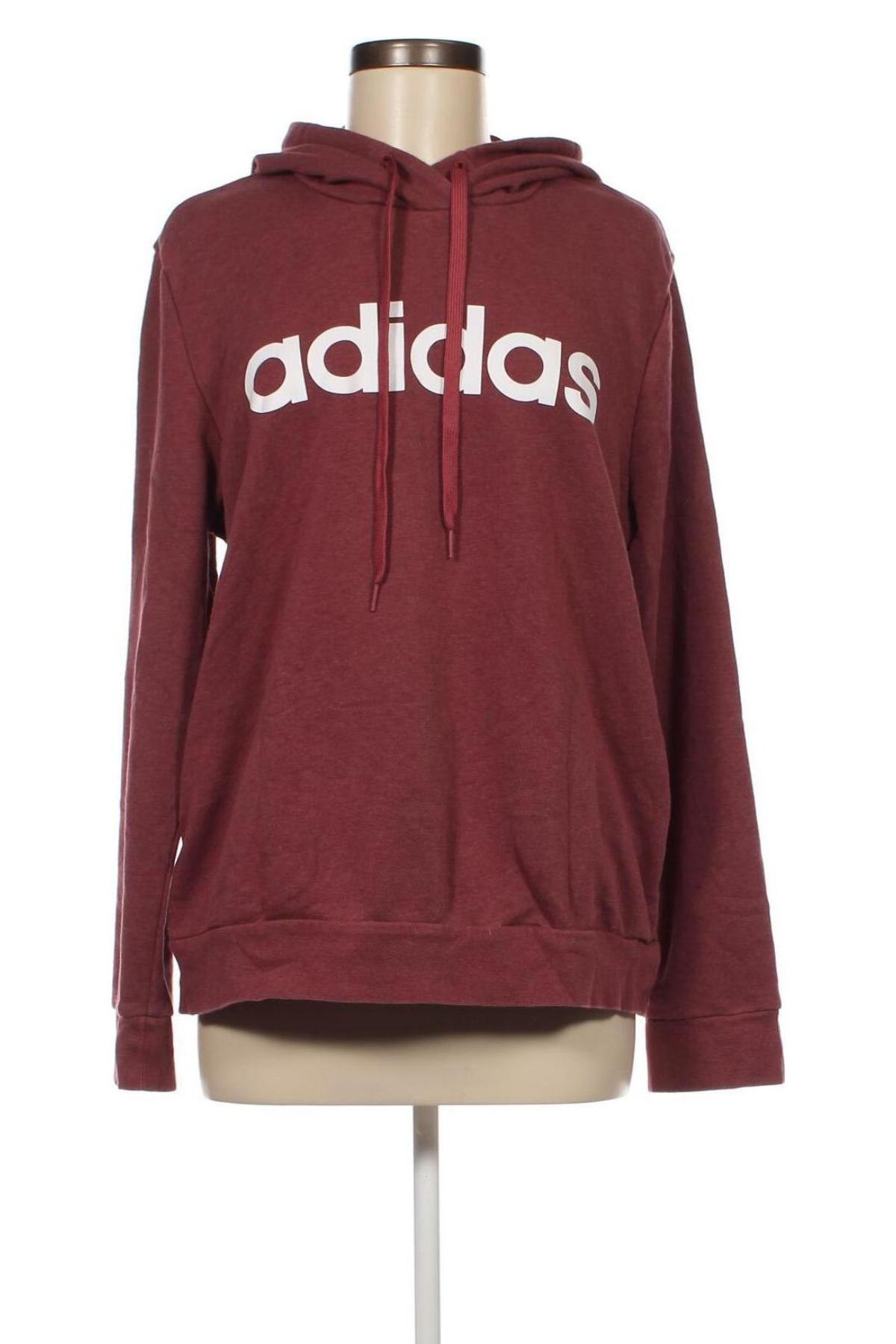 Γυναικείο φούτερ Adidas, Μέγεθος XL, Χρώμα Κόκκινο, Τιμή 29,69 €