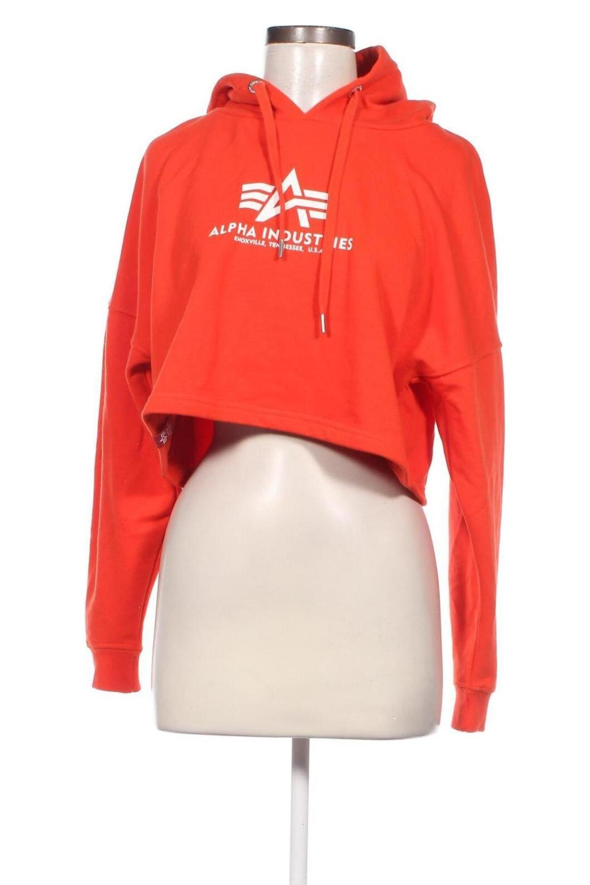 Damen Sweatshirt Alpha Industries, Größe S, Farbe Rot, Preis 24,49 €