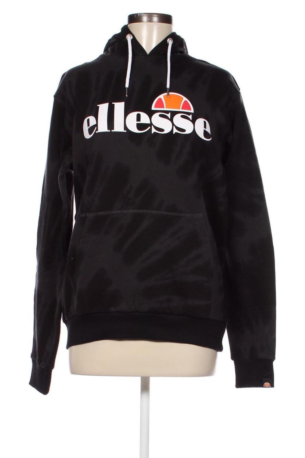Damen Sweatshirt Ellesse, Größe M, Farbe Schwarz, Preis 19,18 €