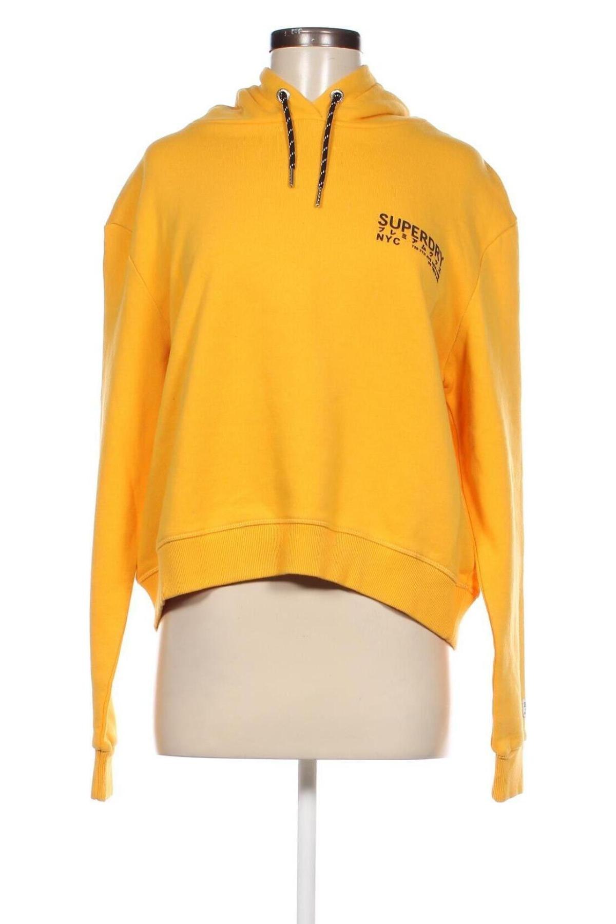 Damen Sweatshirt Superdry, Größe L, Farbe Gelb, Preis 18,58 €