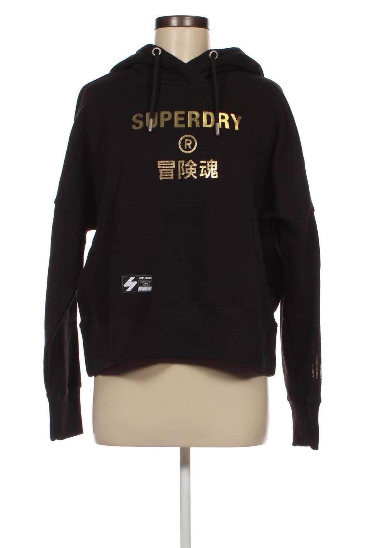 Női sweatshirt Superdry, Méret L, Szín Fekete, Ár 12 101 Ft