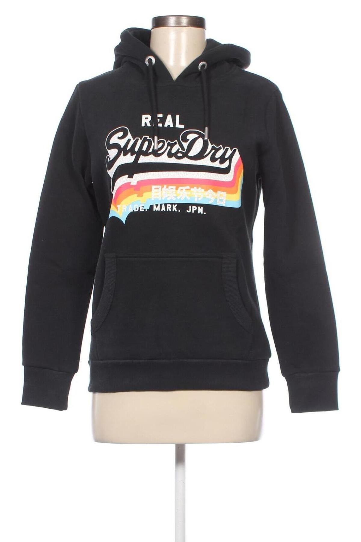 Damen Sweatshirt Superdry, Größe M, Farbe Schwarz, Preis € 16,39