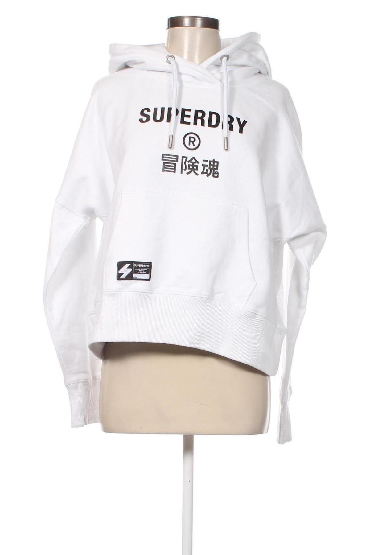 Γυναικείο φούτερ Superdry, Μέγεθος L, Χρώμα Λευκό, Τιμή 54,64 €