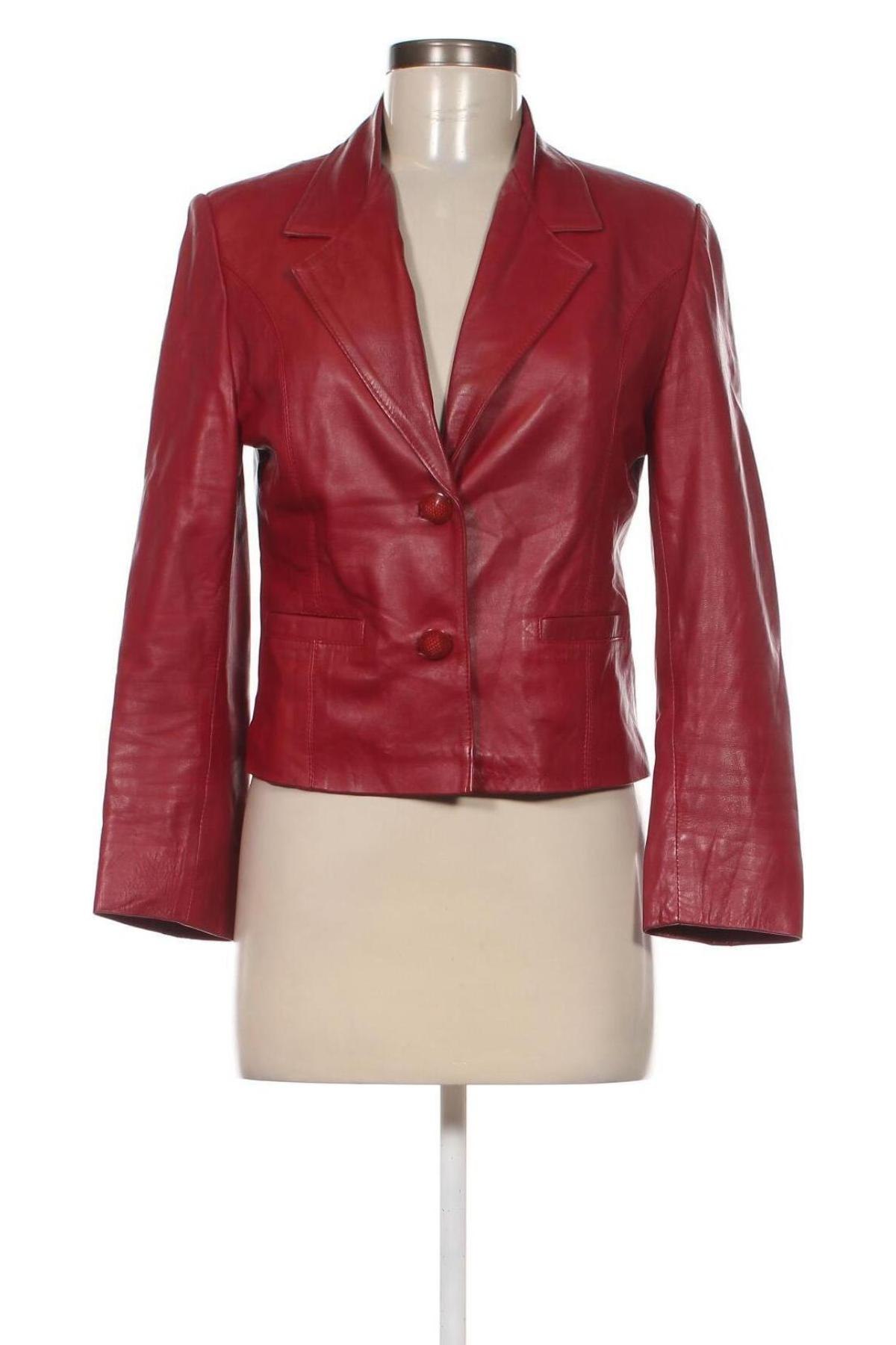 Γυναικείο δερμάτινο μπουφάν, Μέγεθος M, Χρώμα Κόκκινο, Τιμή 54,94 €