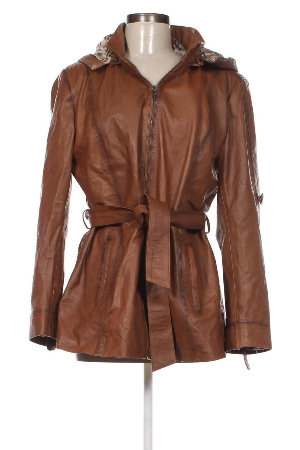 Dámska kožená bunda , Veľkosť XXL, Farba Béžová, Cena  60,67 €