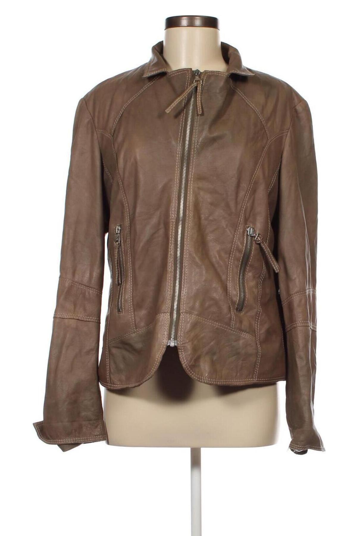 Damen Lederjacke, Größe L, Farbe Braun, Preis € 60,31