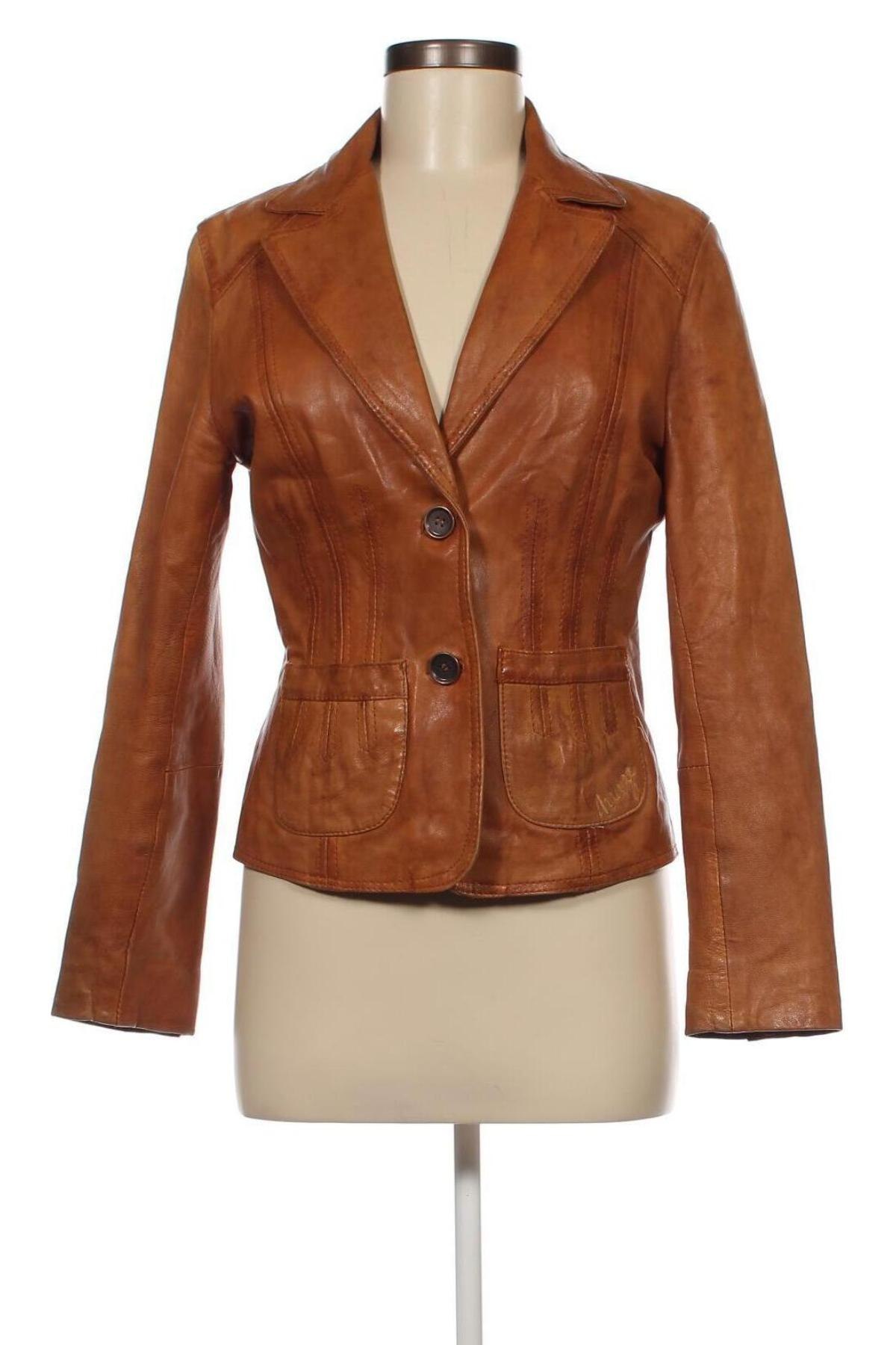 Damen Lederjacke, Größe M, Farbe Braun, Preis 60,31 €