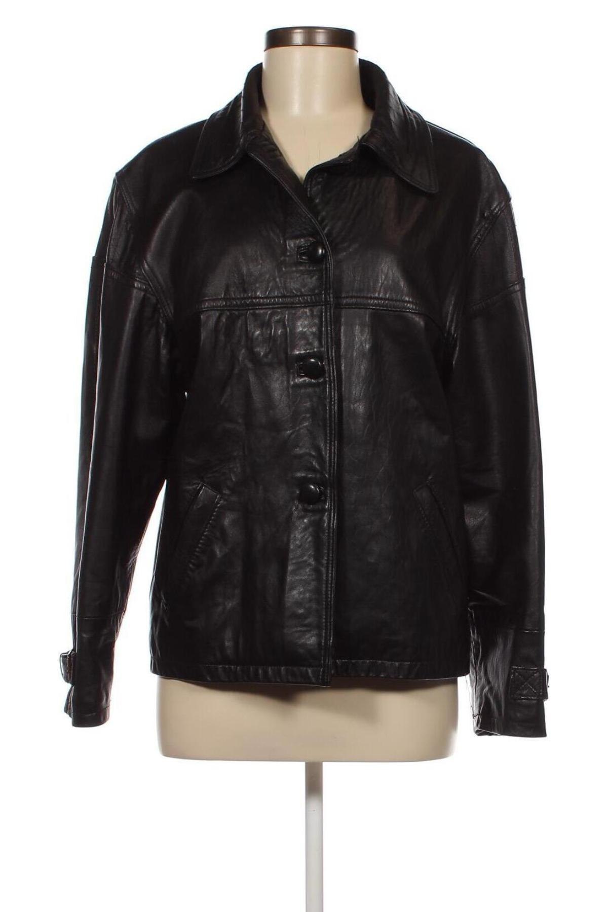 Dámska kožená bunda , Veľkosť M, Farba Čierna, Cena  29,73 €