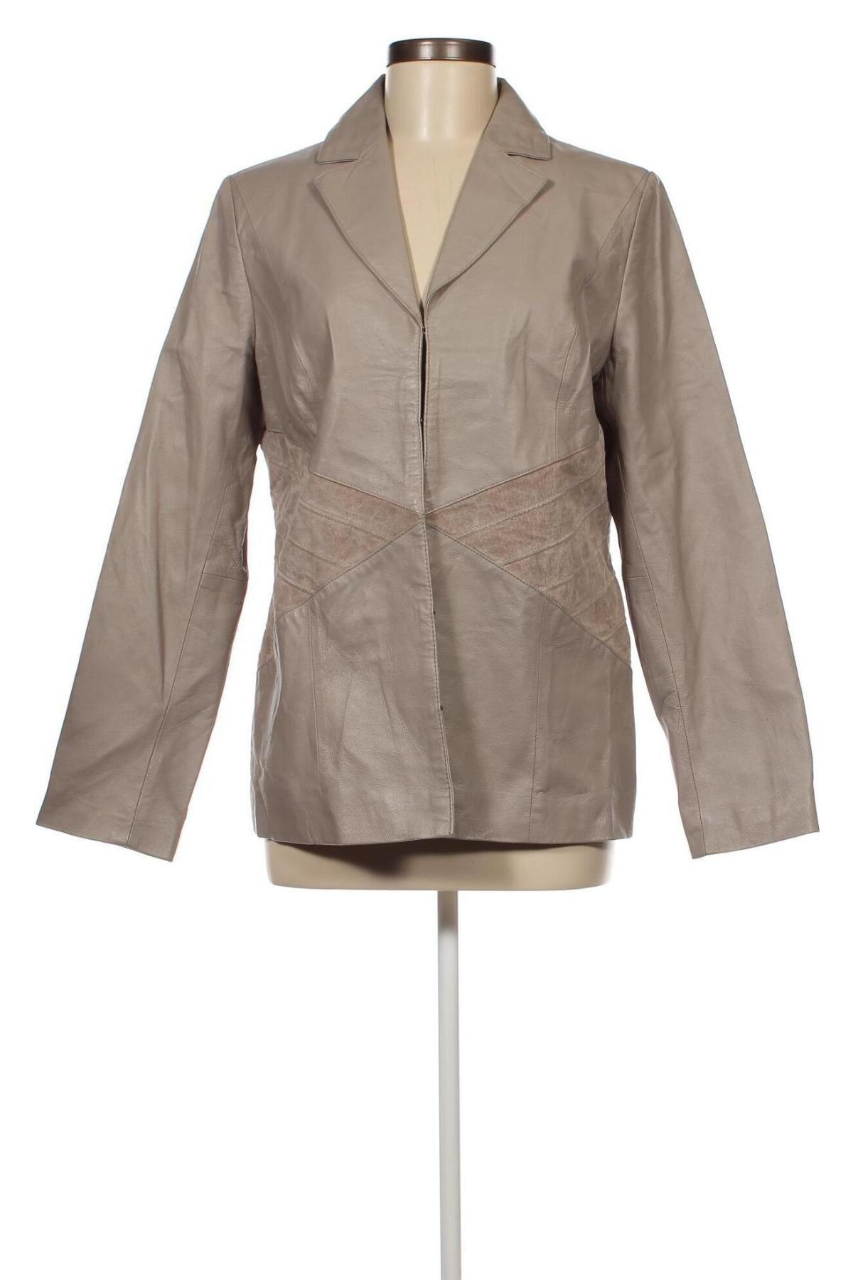 Dámska kožená bunda , Veľkosť M, Farba Béžová, Cena  29,73 €