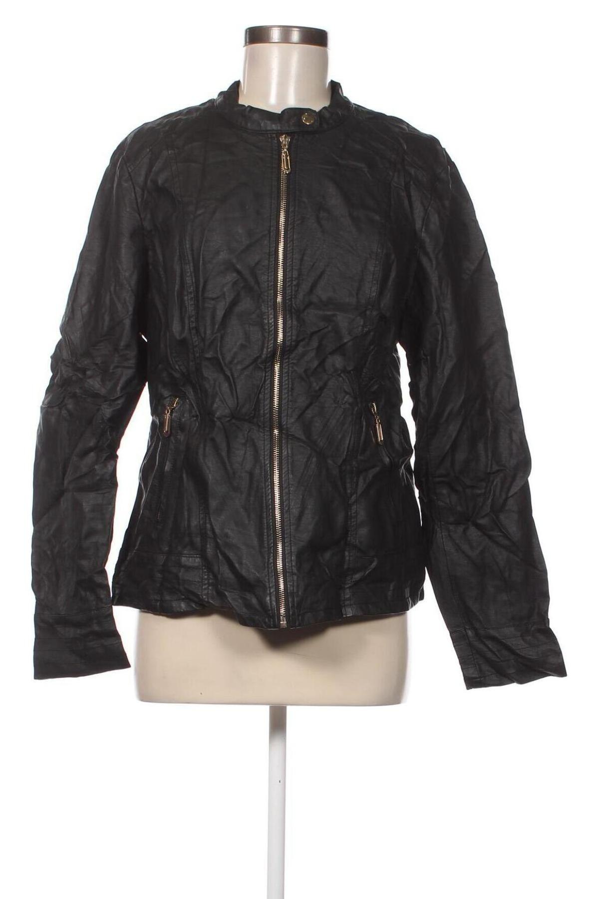Dámská kožená bunda , Velikost XL, Barva Černá, Cena  336,00 Kč