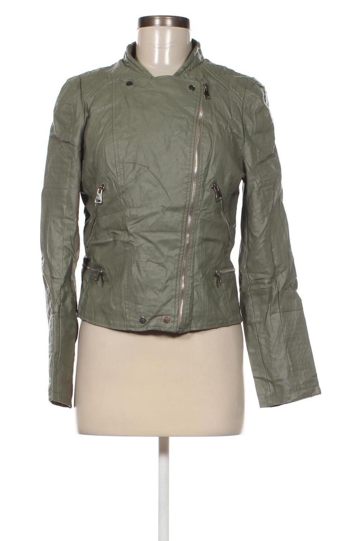 Damen Lederjacke, Größe XL, Farbe Grün, Preis € 34,10